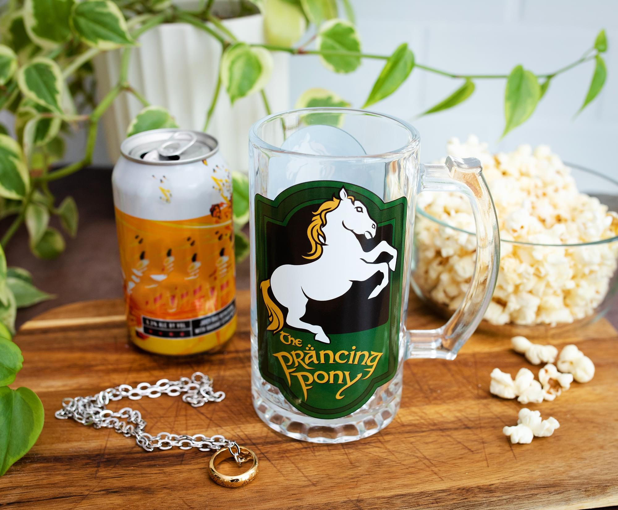 The Lord of the Rings Prancing Pony 16 - Ounce Glass Stein Mug