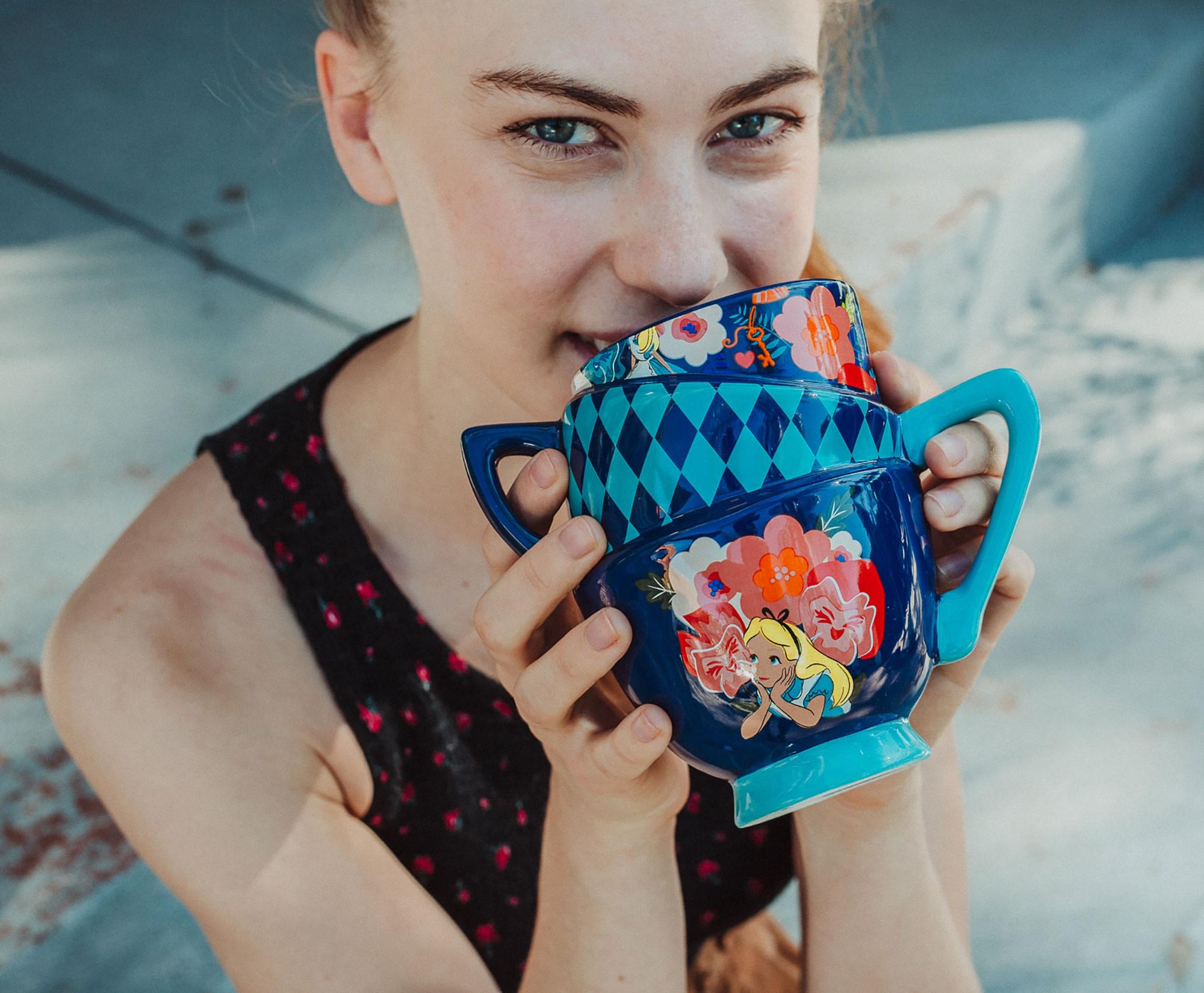Disney's Alice in Wonderland Stacked Teacups Ceramic Mug - 20 Ounce