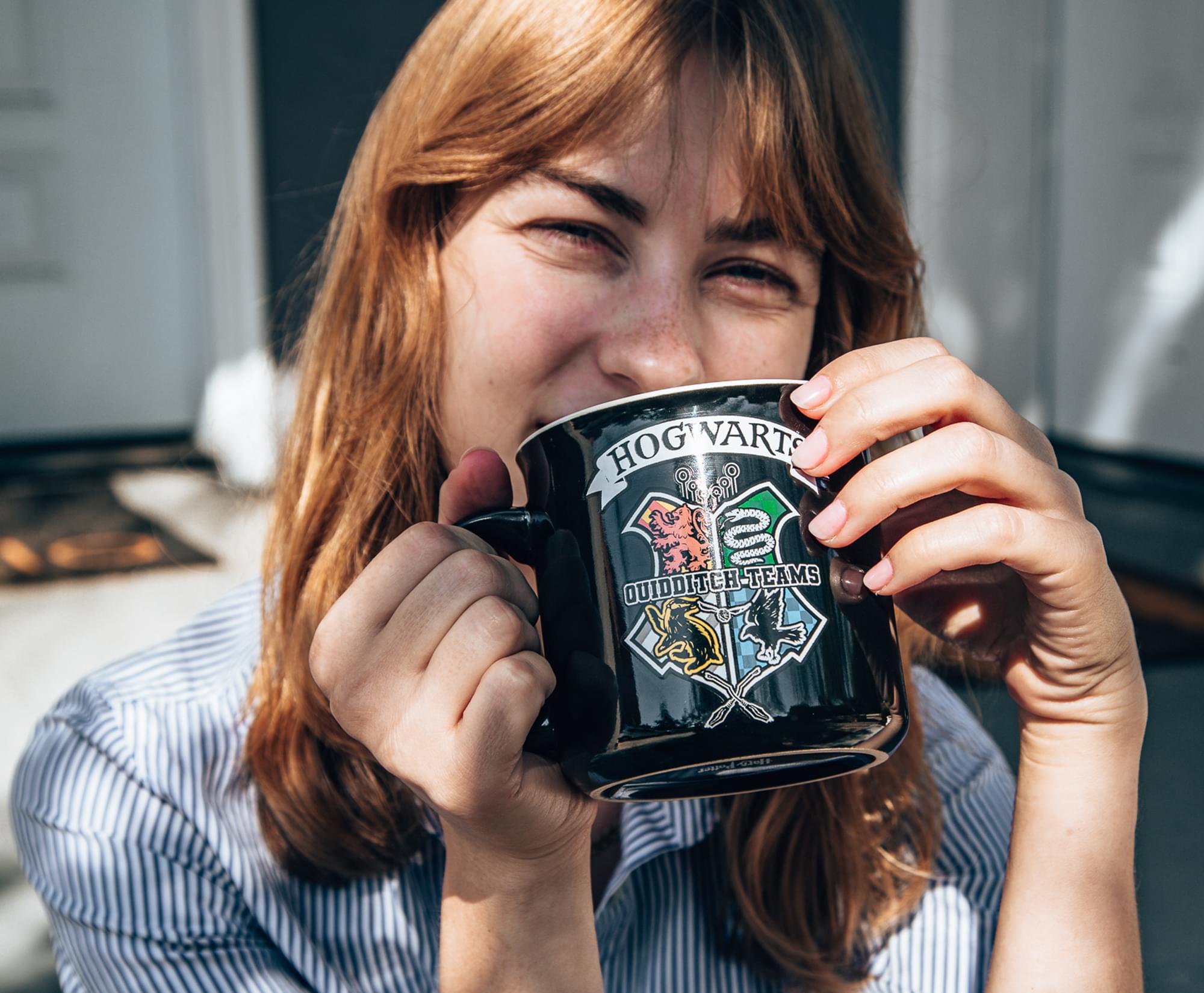 Harry Potter Quidditch Crest 20-Ounce Ceramic Camper Mug