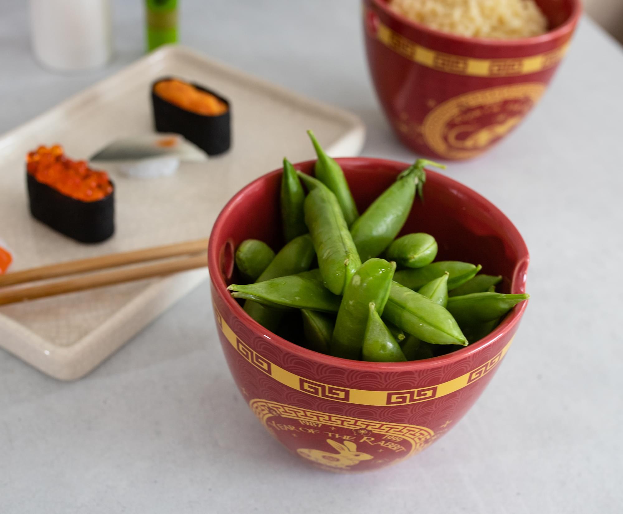 Lucky Rabbit Chinese Zodiac Ramen Bowl & Chopstick Set