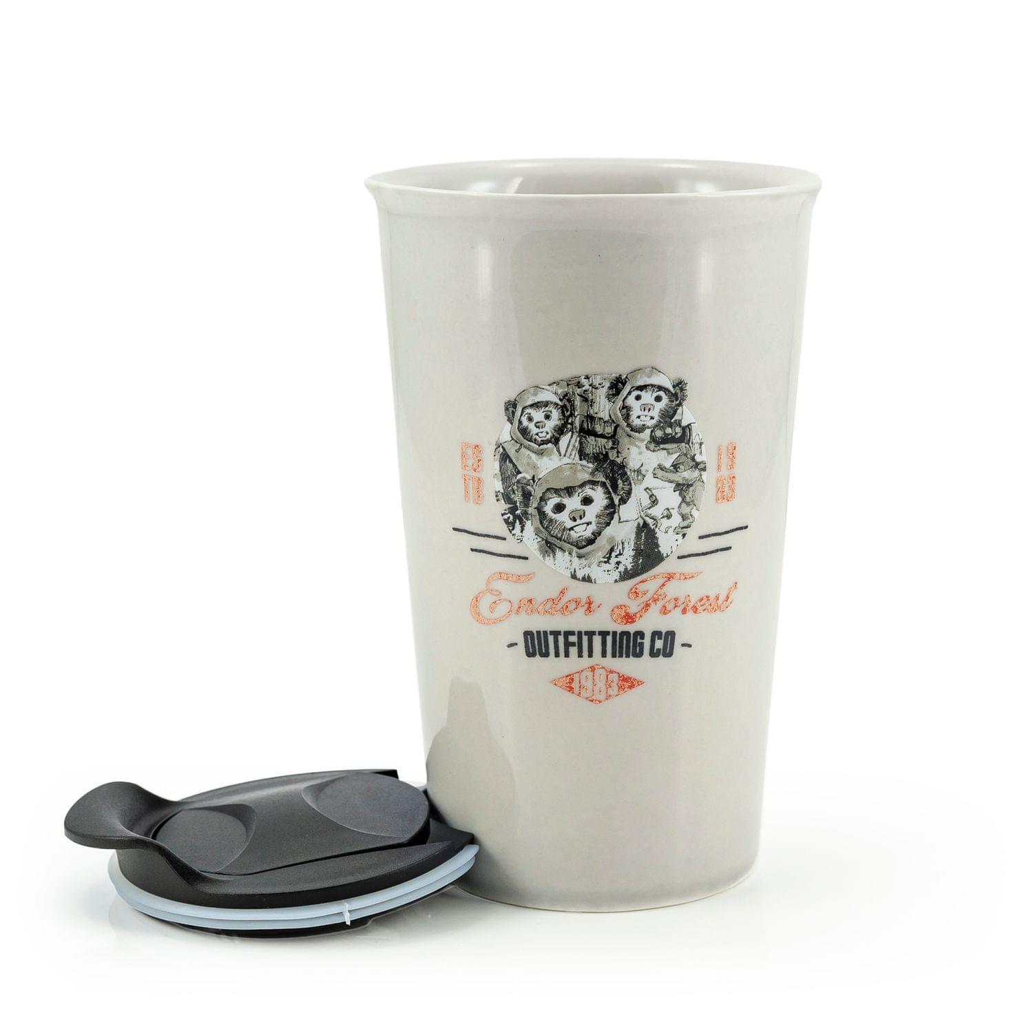 Star Wars Ewok Ceramic Mug with Lid - 12 Ounces of Galactic Goodness