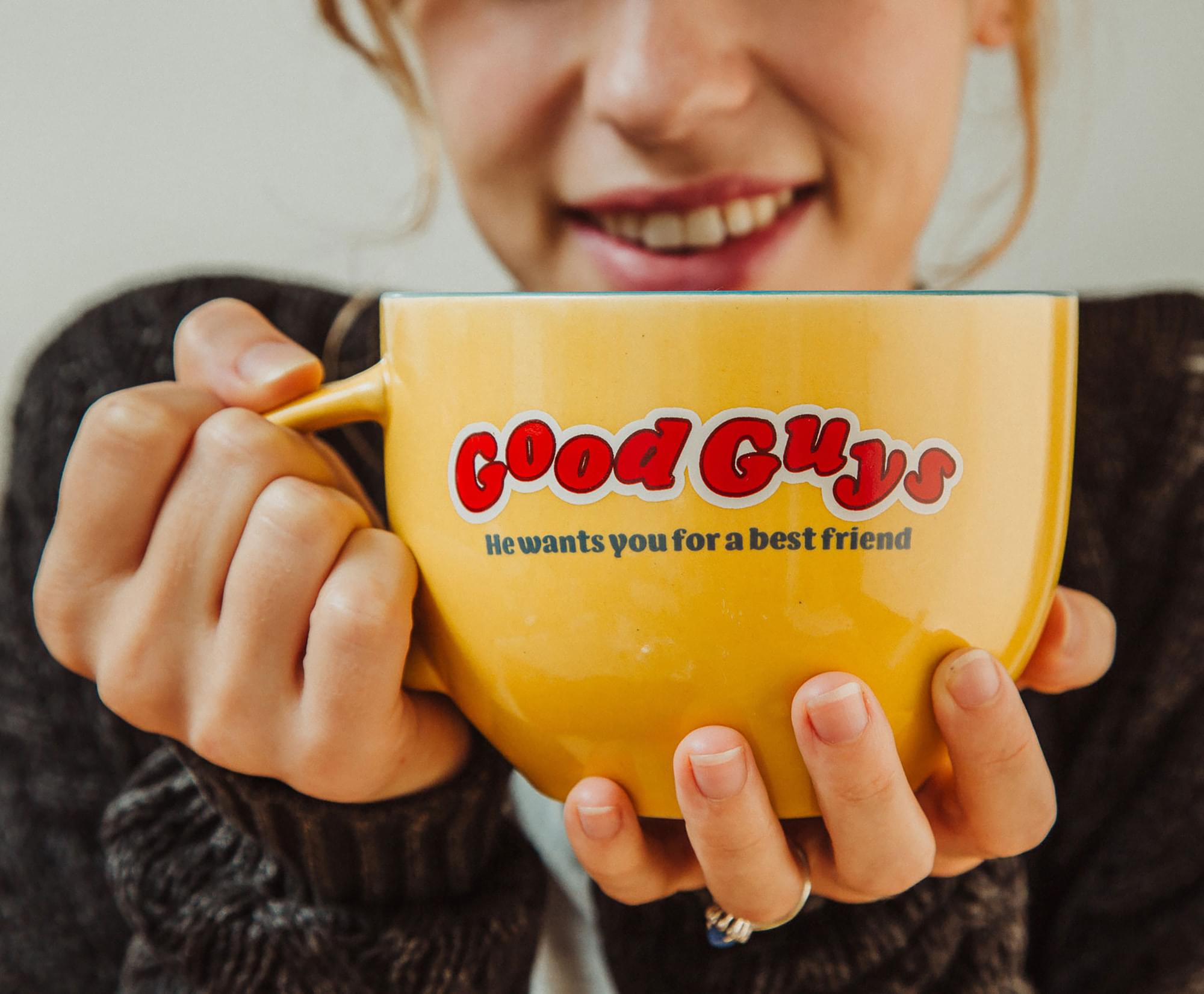 Chucky Good Guys Ceramic Soup Mug with Spoon - 24 Ounce Horror Lover's Delight