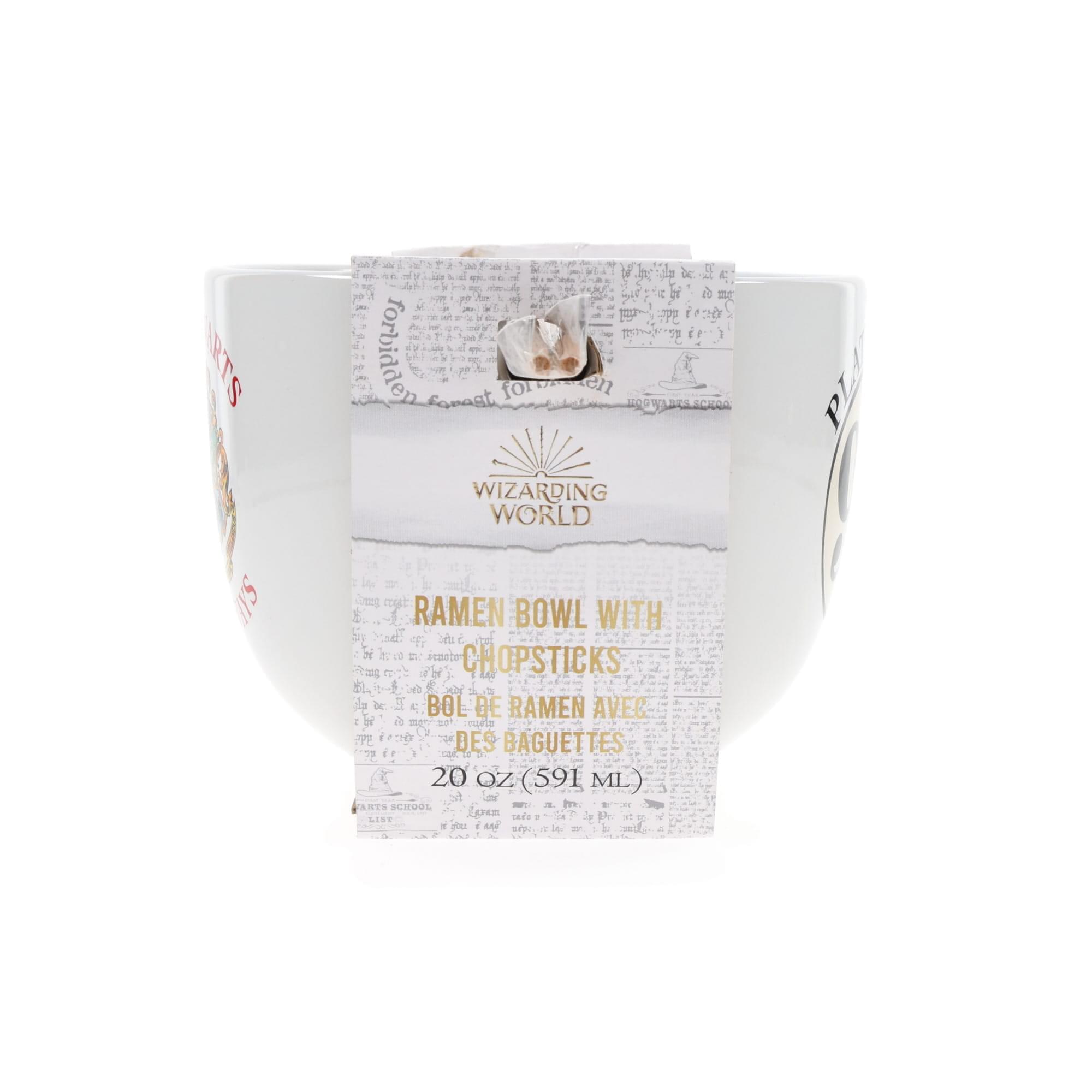 Harry Potter Hogwarts Express 20-Ounce Ceramic Ramen Bowl with Chopsticks Set
