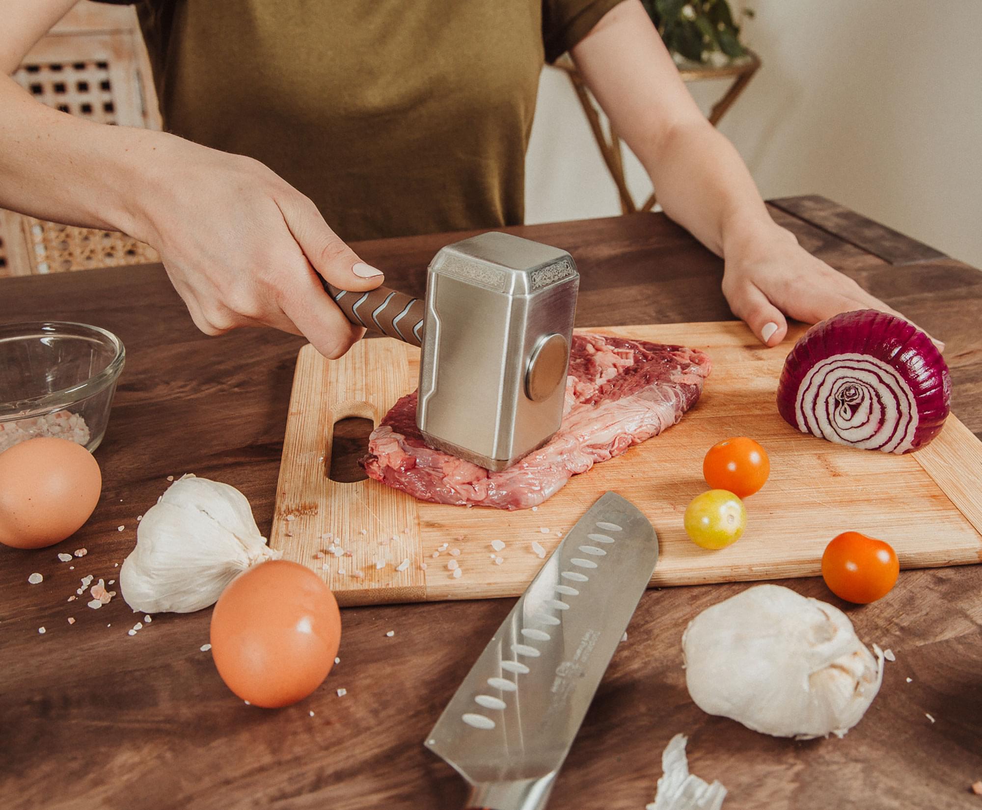 Marvel's Epic Mighty Thor Mjolnir Hammer Replica Stainless Steel Meat Tenderizer