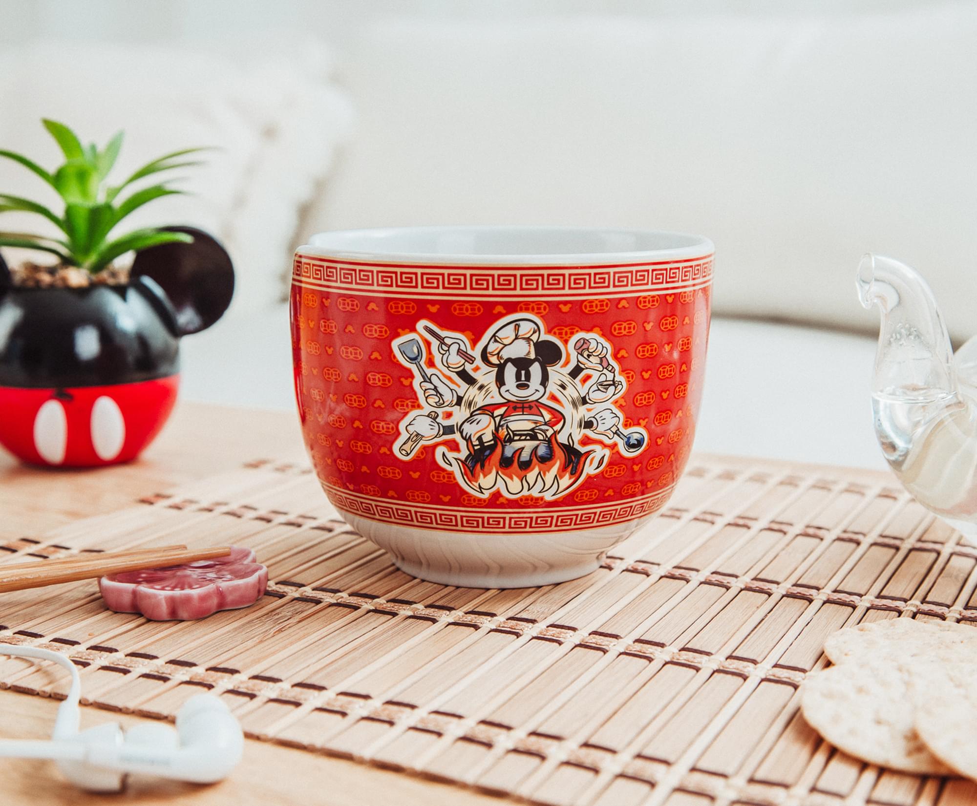 Disney's Enchanting Mickey Mouse 20 - Ounce Ramen Bowl & Chopstick Set
