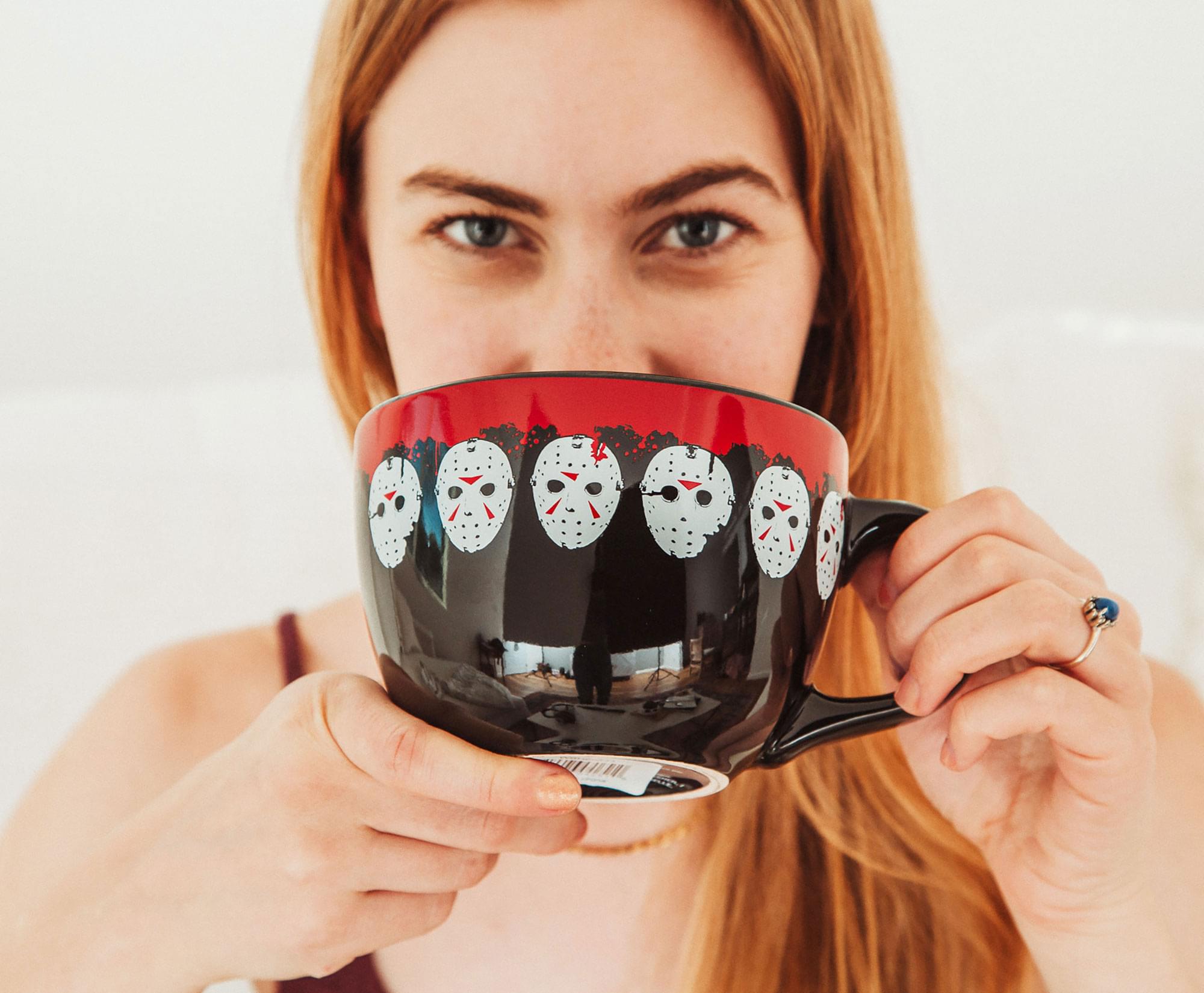 Jason Mask Legacy Ceramic Soup Mug - 24 Ounces of Friday the 13th Terror