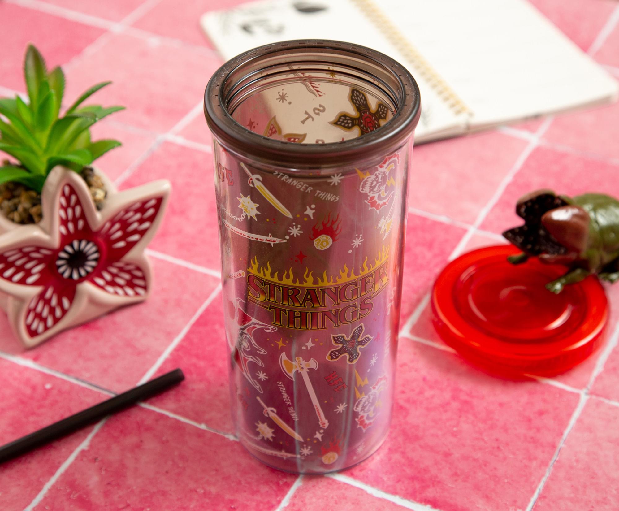 Stranger Things Hellfire Club 20-Ounce Carnival Cup with Lid and Straw - Your Ultimate Hawkins Adventure Companion