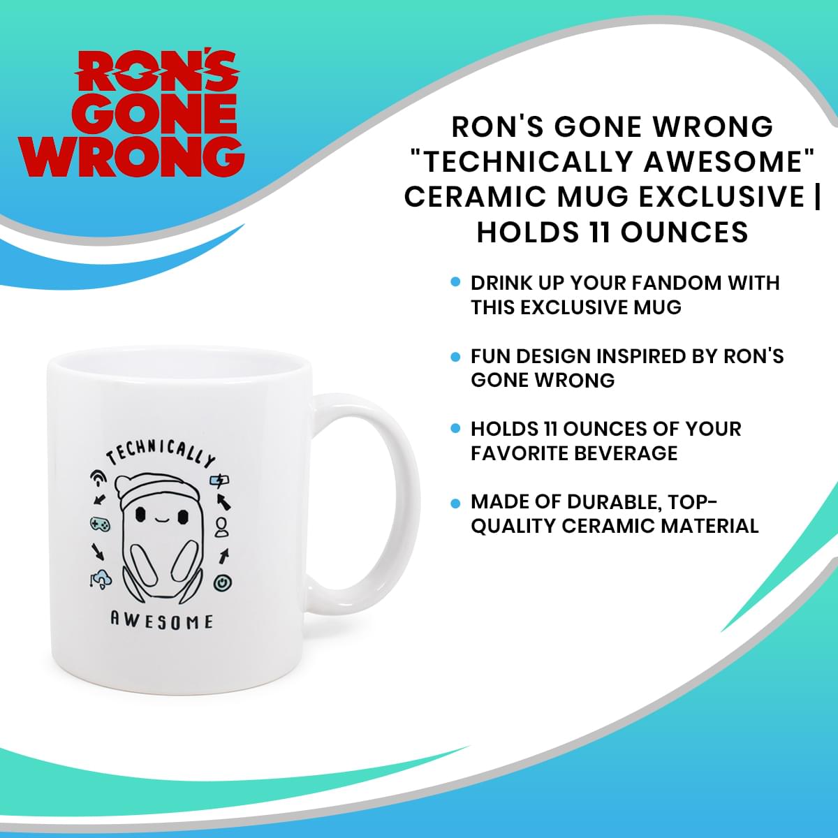 Ron's Gone Wrong Exclusive Ceramic Mug - 11 Ounces of Friendship