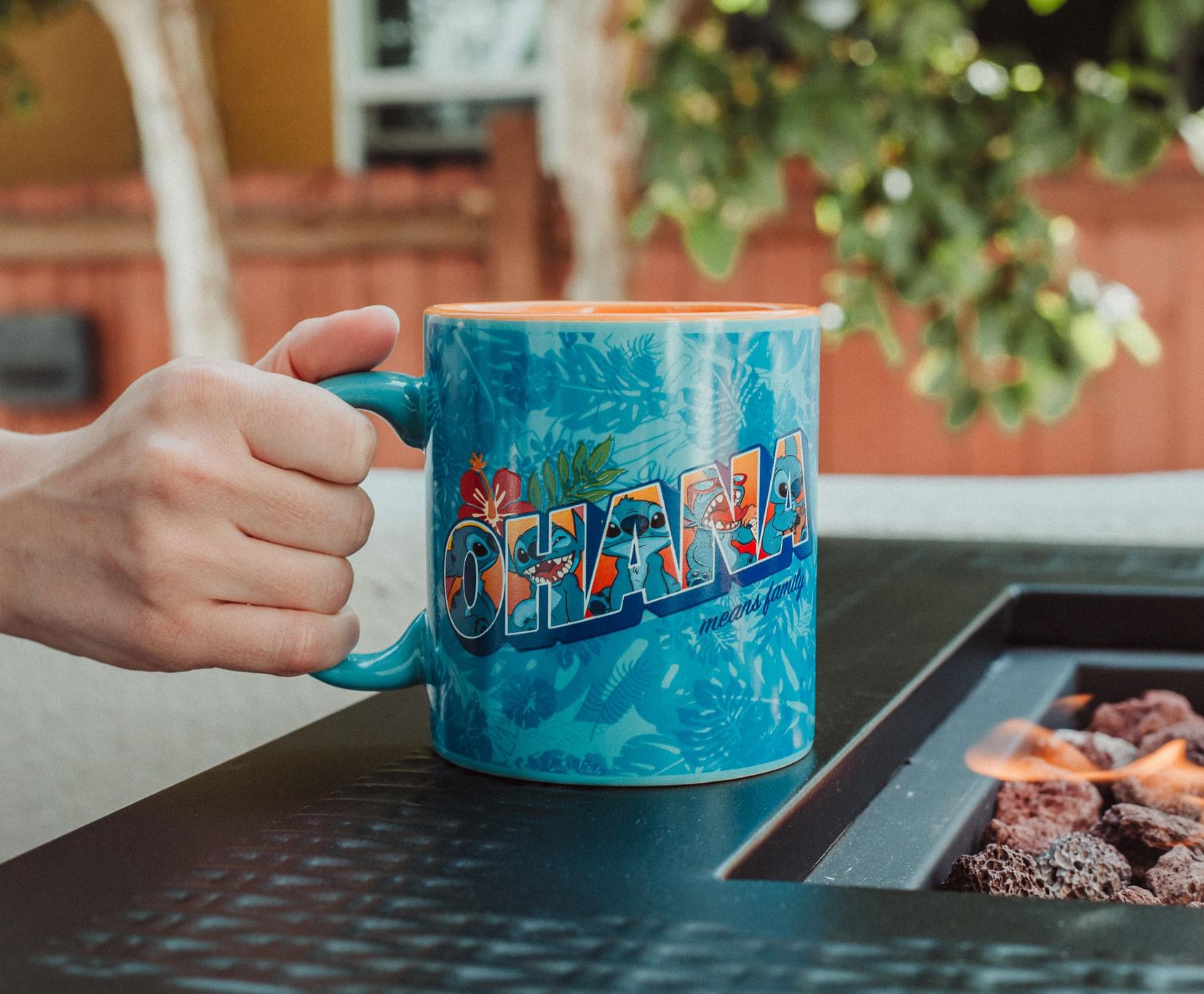 Disney Lilo & Stitch Ohana Means Family 20-Ounce Ceramic Mug - A Tropical Treat!