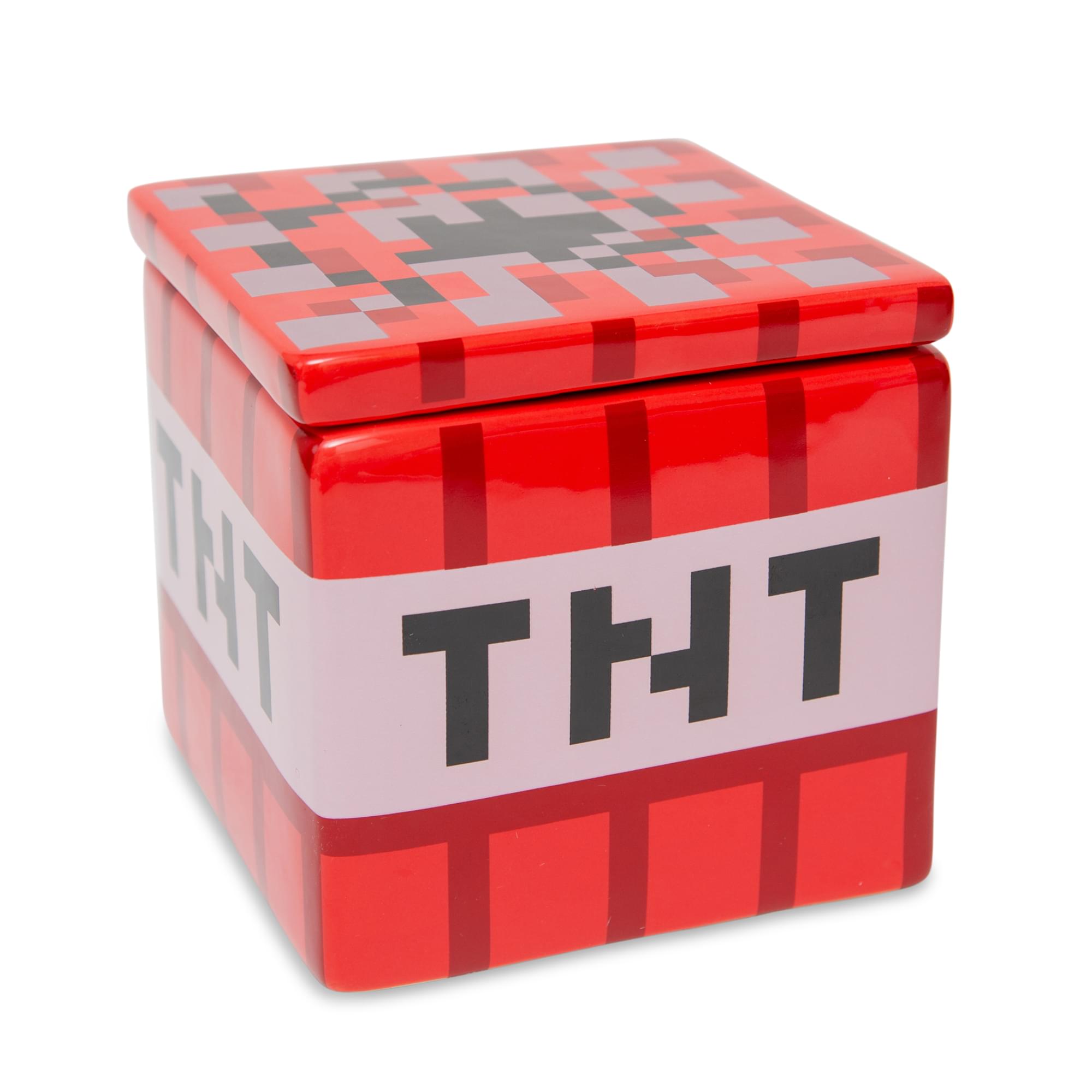 Epic Minecraft TNT Block Ceramic Cookie Jar - 6 Inches Tall