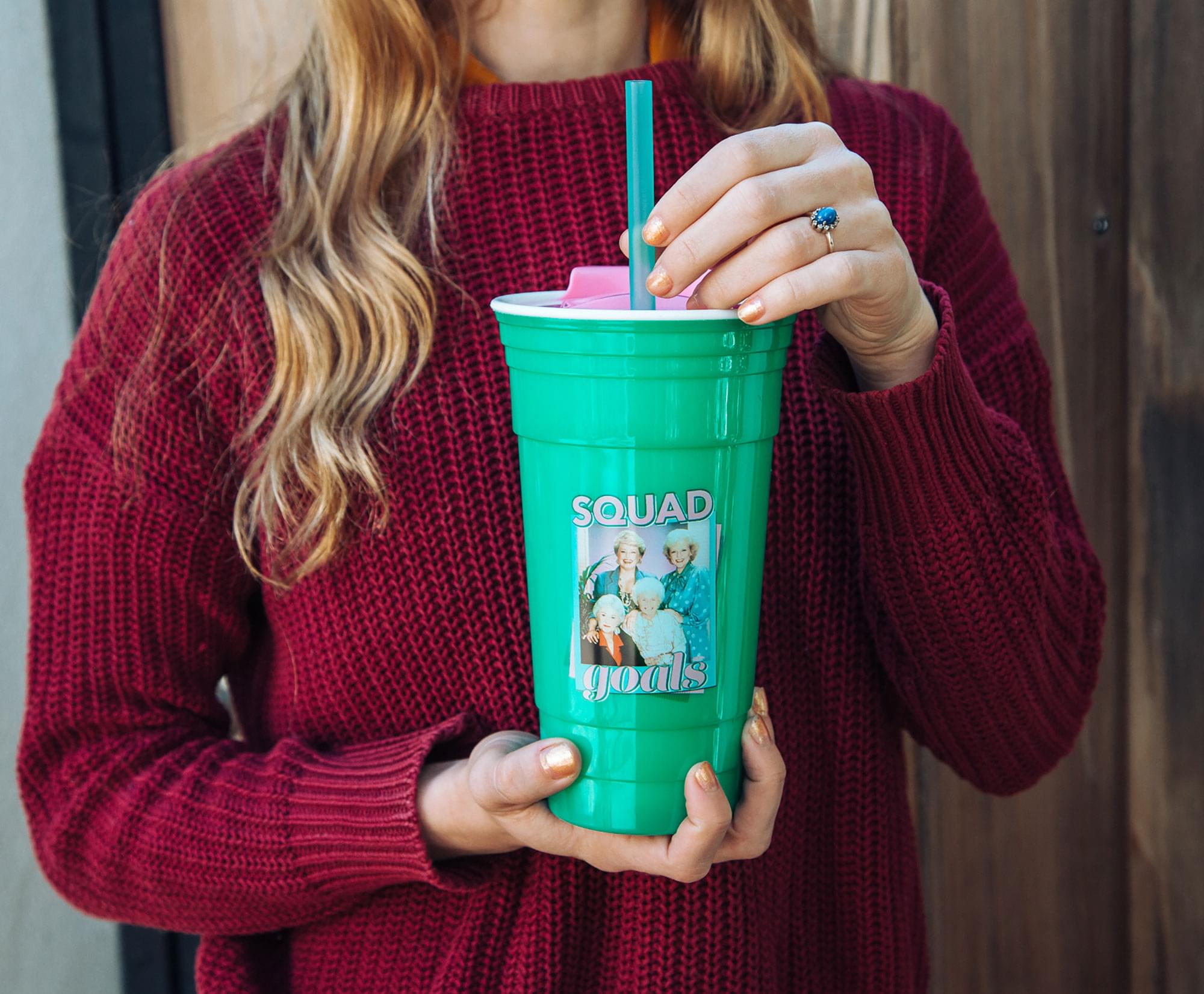 The Golden Girls 32 - Ounce Squad Goals Tumbler with Lid and Straw