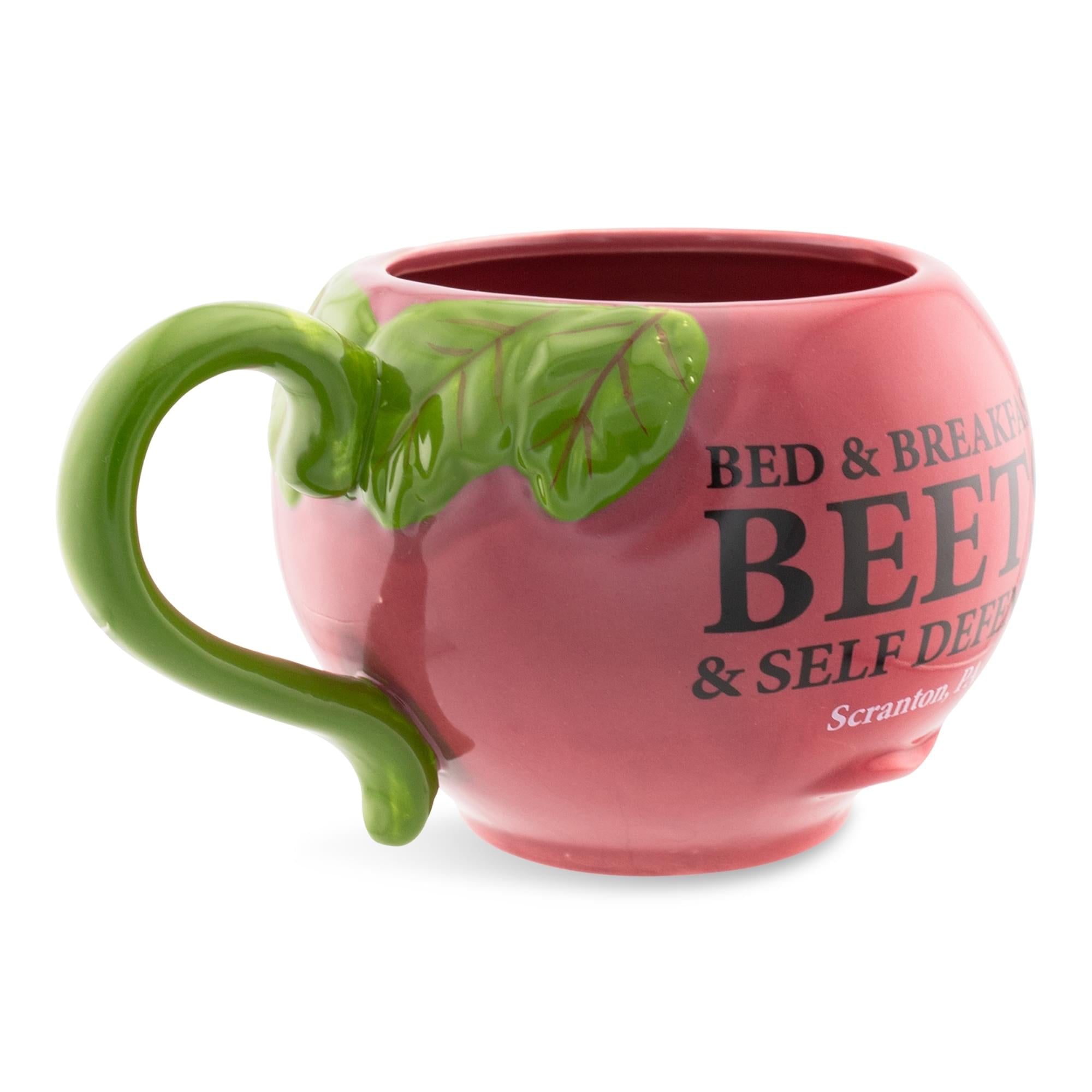 The Office Schrute Farms Beet Ceramic Mug - 20 Oz. 3D Sculpted Fun!