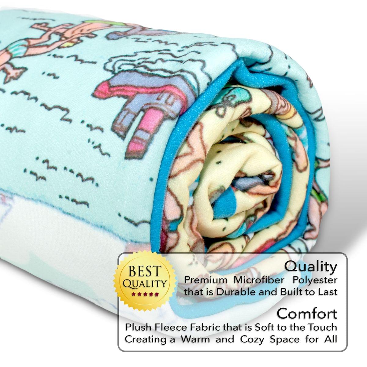 Show Your Love for Where's Waldo with This Beach-Themed Fleece Throw Blanket