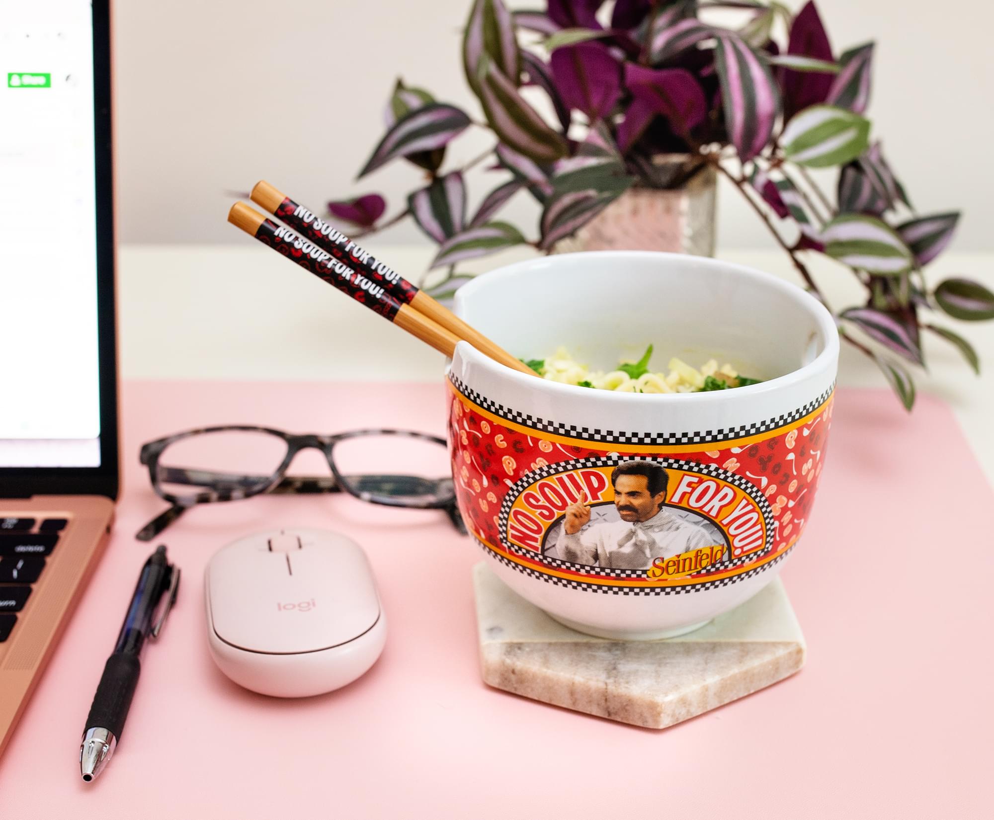 Seinfeld 'No Soup For You!' 20-Ounce Ramen Bowl & Chopstick Set