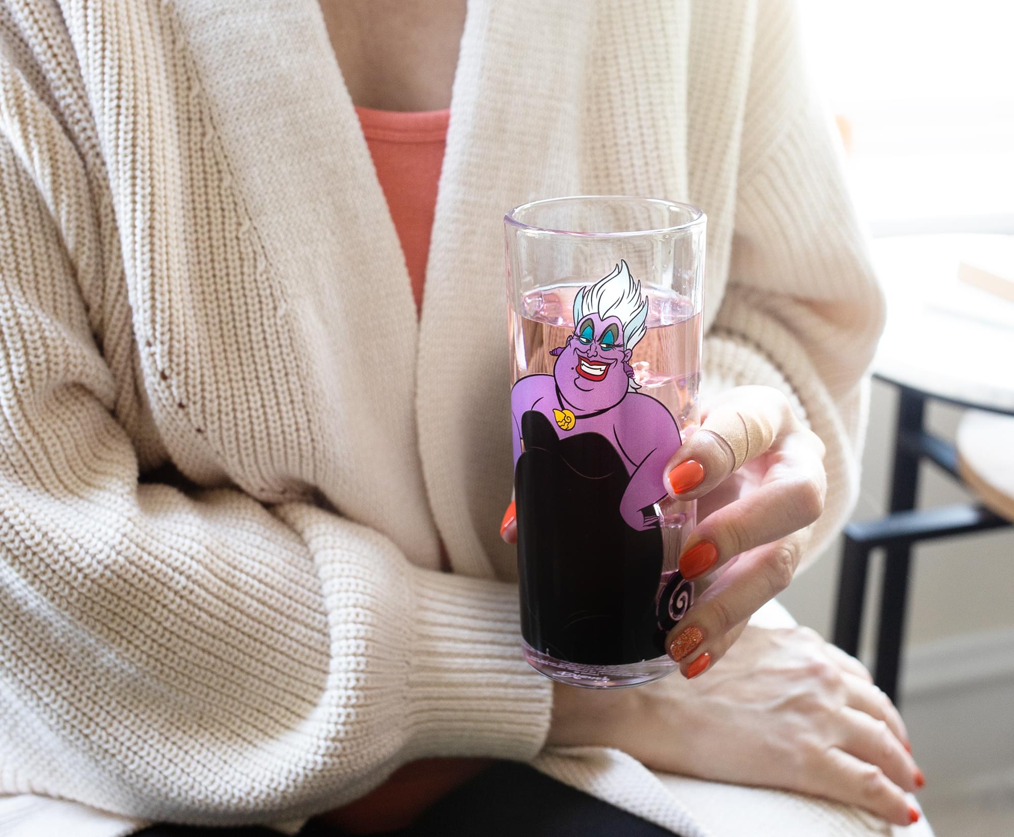Disney Villains 10 - Ounce Tumbler Glasses Set of 4 - Wicked Delight!