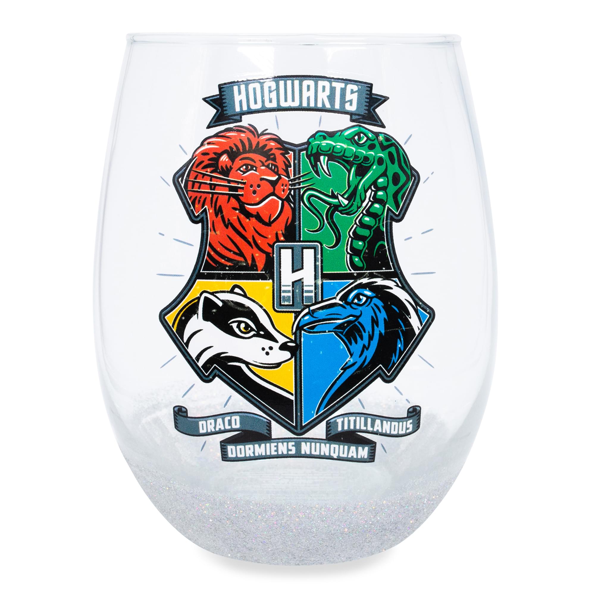 Harry Potter Magical Animal Crest Stemless Wine Glass - 20 Oz