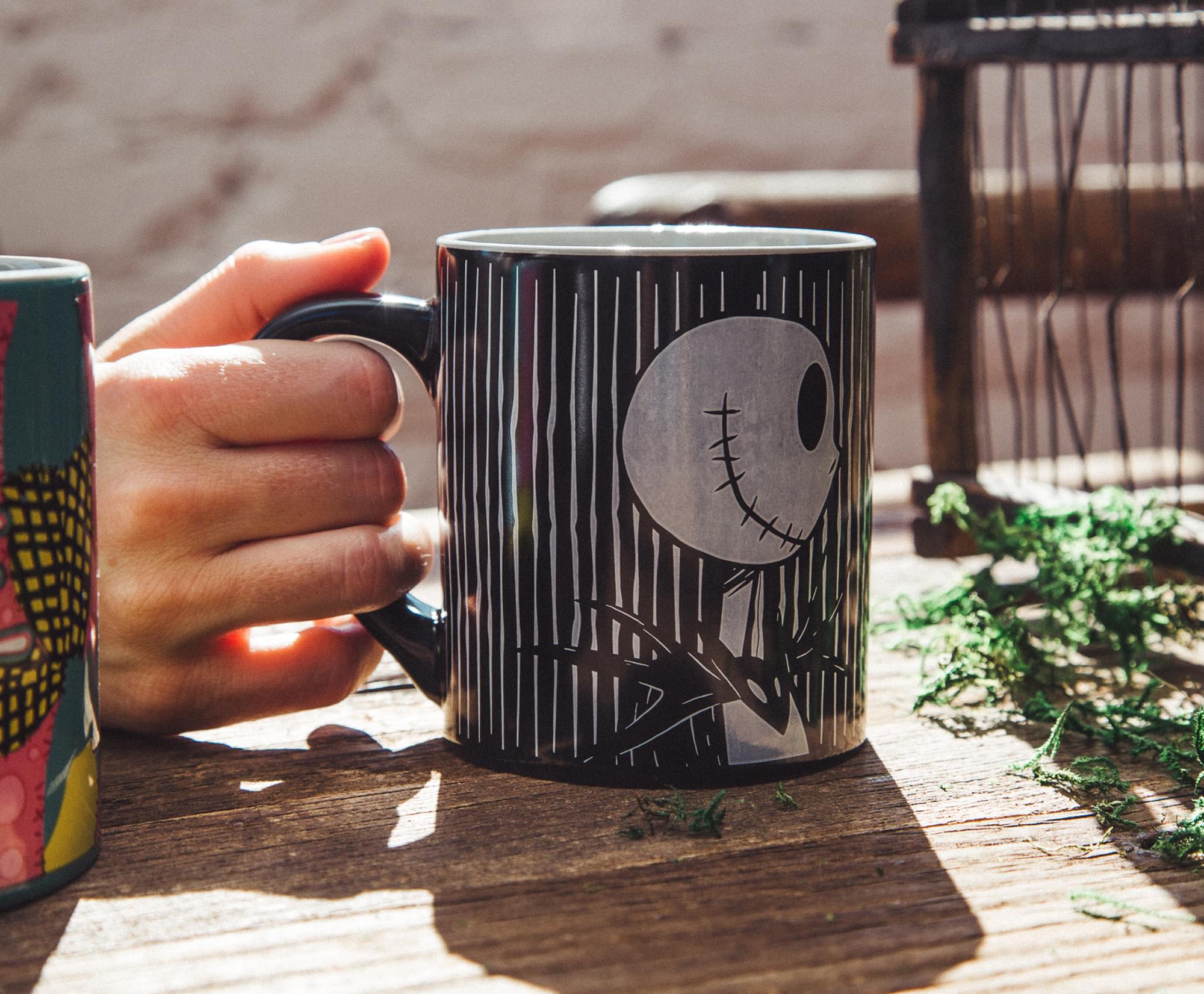Disney Nightmare Before Christmas Jack & Sally Ceramic Mug Set - Meant To Be