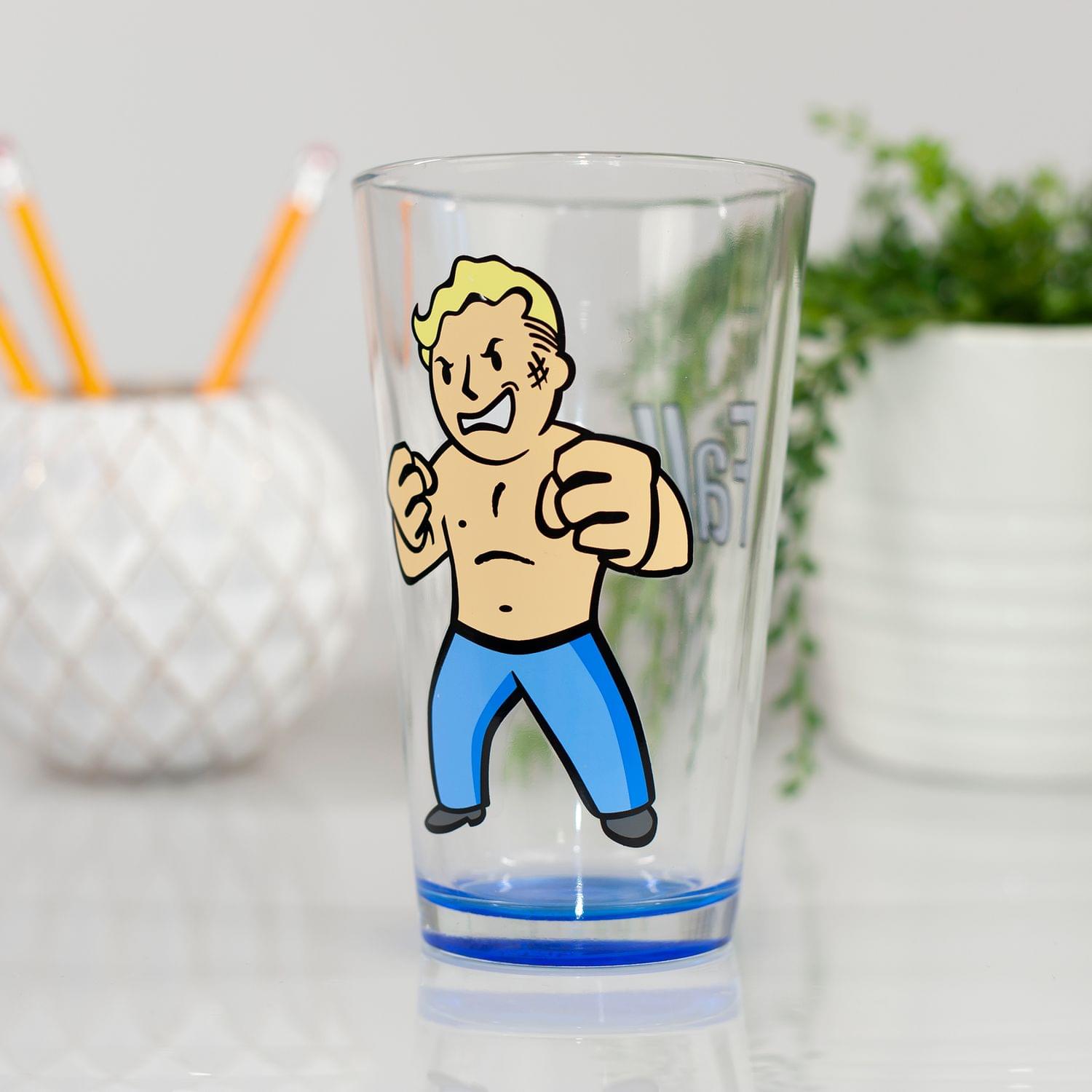 Fallout Vault Boy 16 Ounce Pint Glass - The Ultimate Xbox One Gift