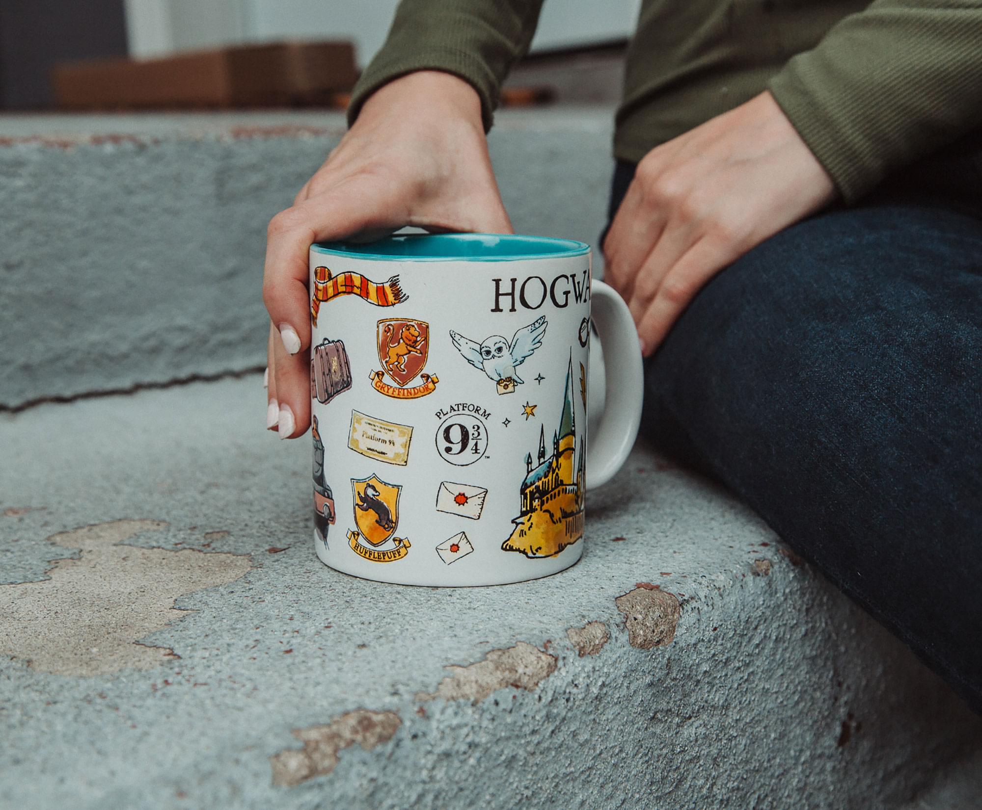 Enchanting Harry Potter Hogwarts Icons 20-Ounce Ceramic Mug