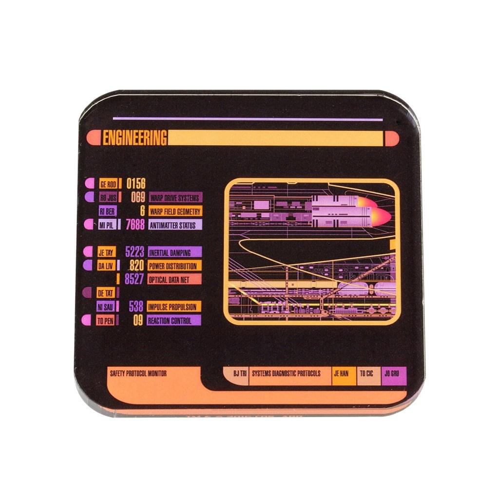 ✨Star Trek LCARS Drink Coasters - Set of 2: A Must-Have for Trekkies!