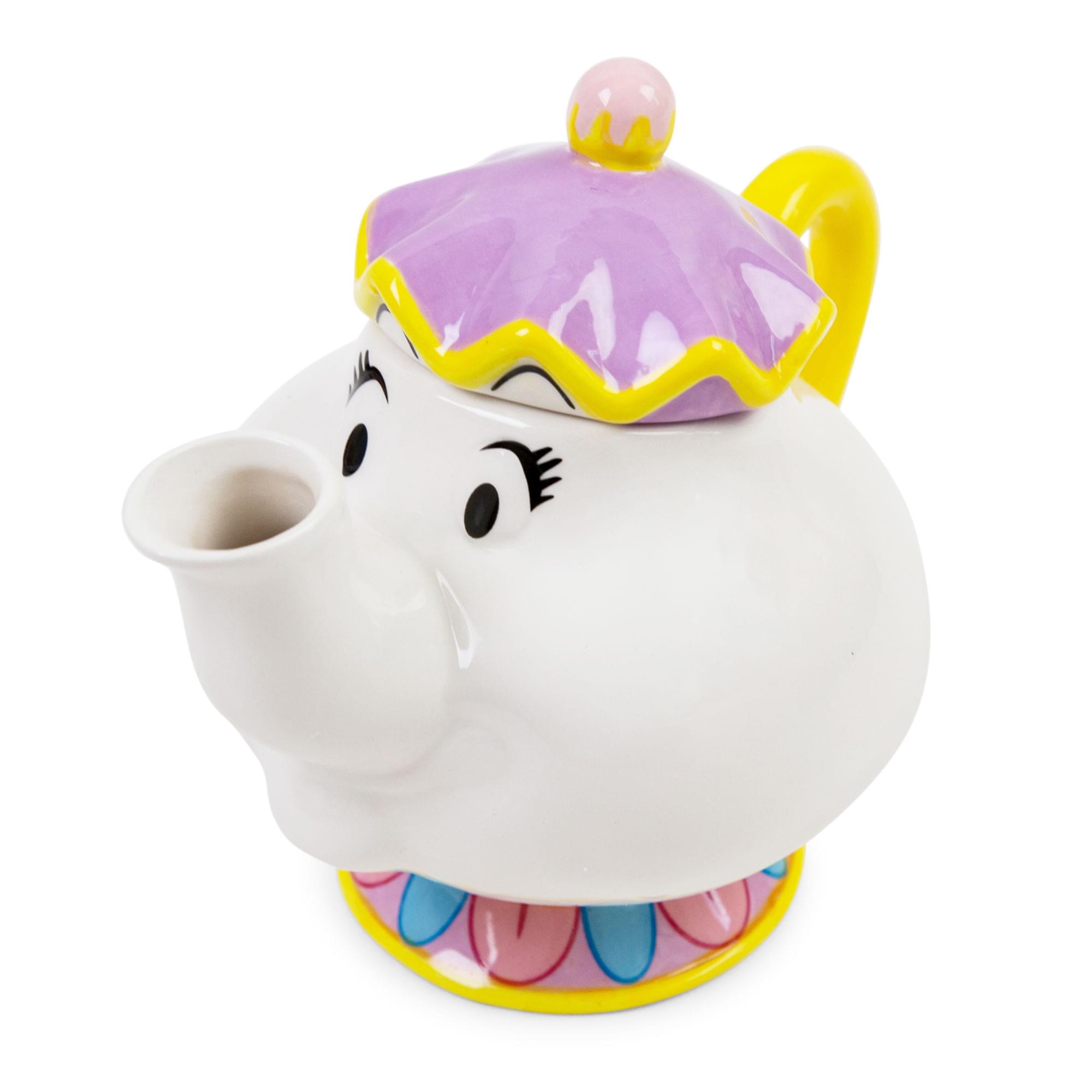 Enchanting Disney Beauty and the Beast Mrs. Potts Ceramic Teapot Replica