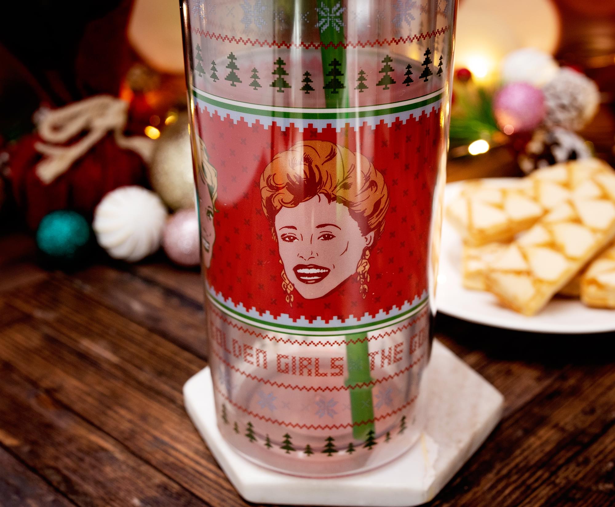 The Golden Girls Festive Carnival Cup with Lid and Straw