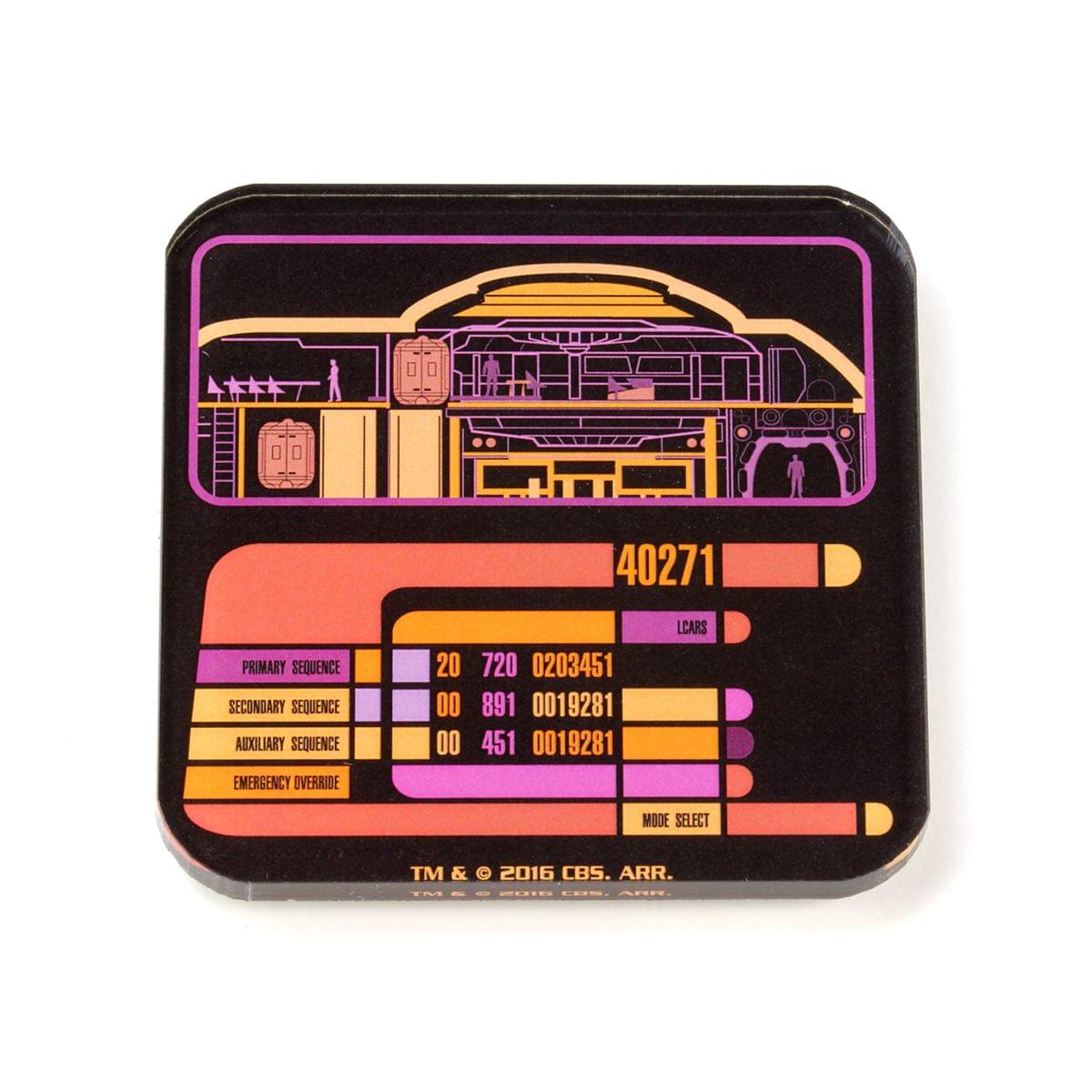✨Star Trek LCARS Drink Coasters - Set of 2: A Must-Have for Trekkies!