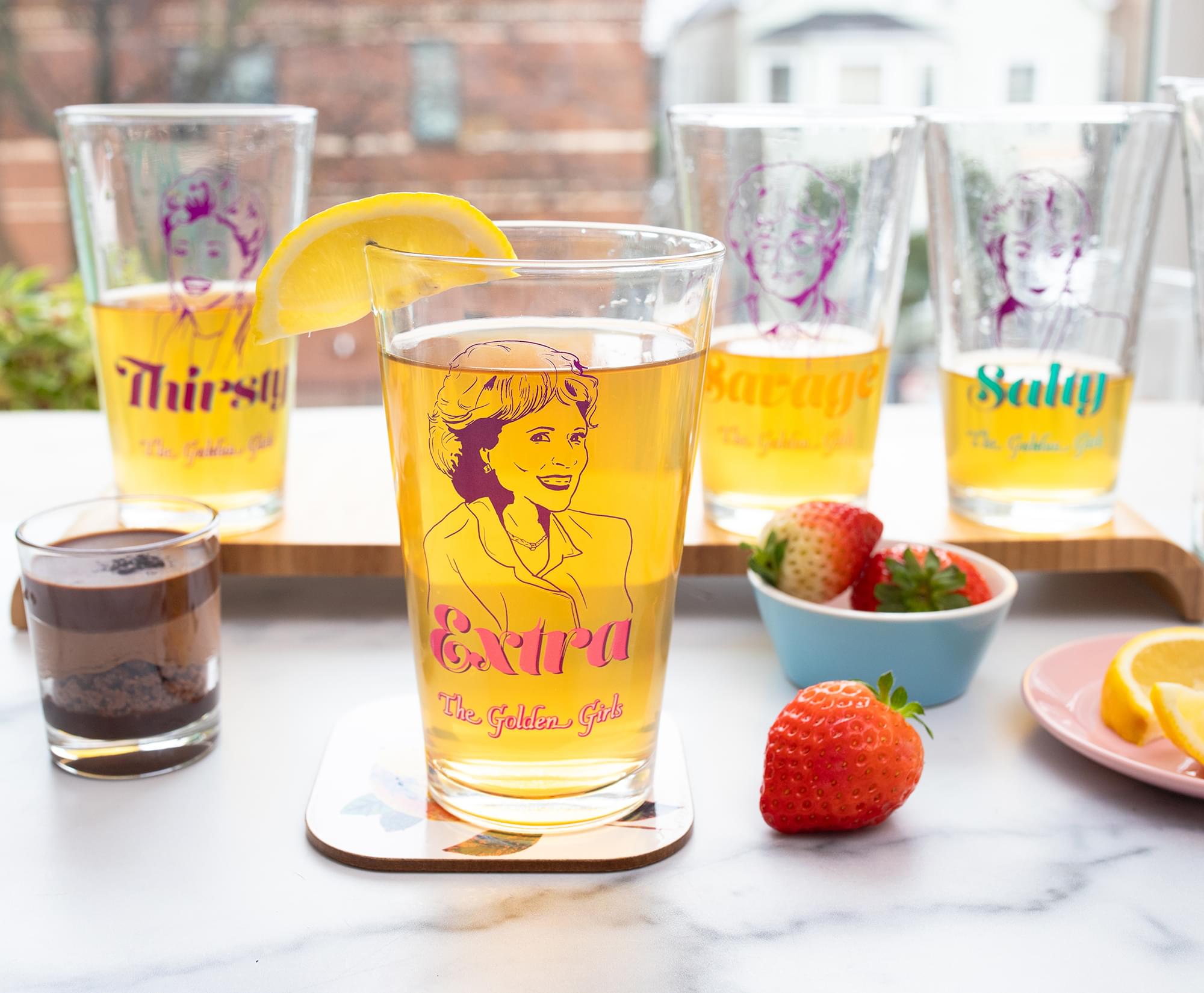 Cheers to The Golden Girls! 16 - Ounce Pint Glasses Set of 4