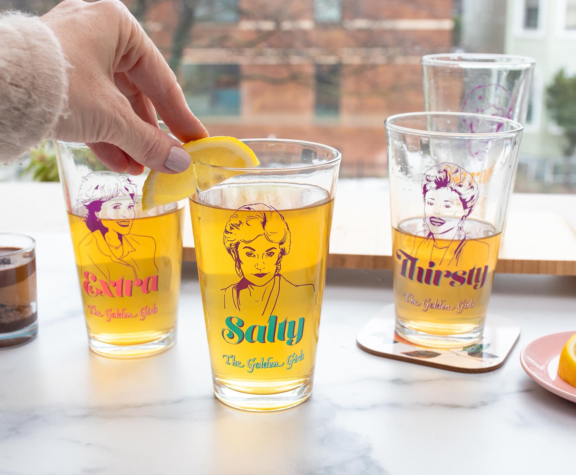 Cheers to The Golden Girls! 16 - Ounce Pint Glasses Set of 4