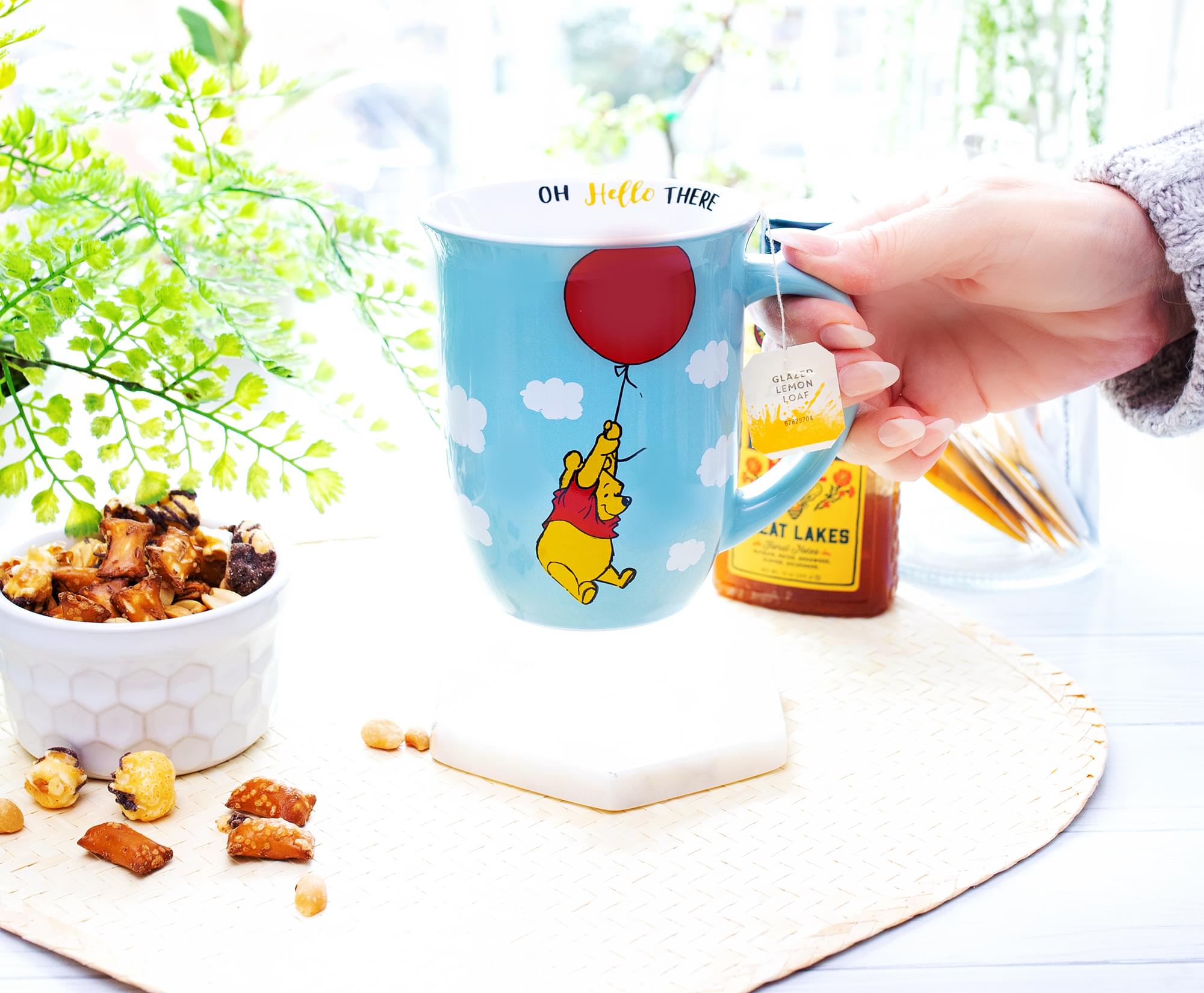 Disney's Enchanting Winnie The Pooh Balloon Float Ceramic Mug - 16 Oz