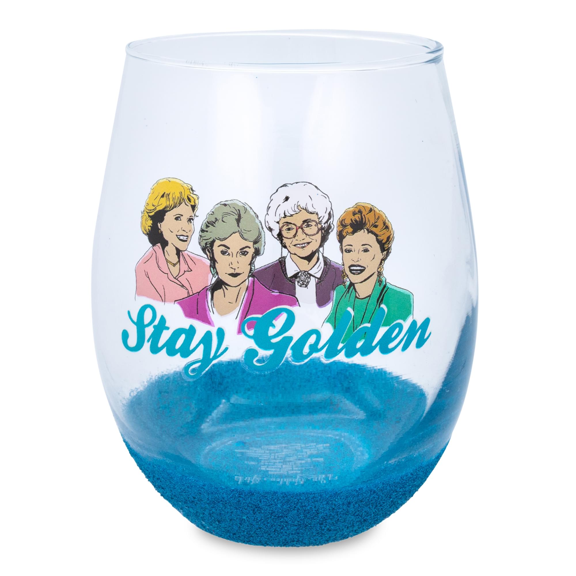 Golden Girls-Inspired Stay Golden 20-Ounce Stemless Wine Glass