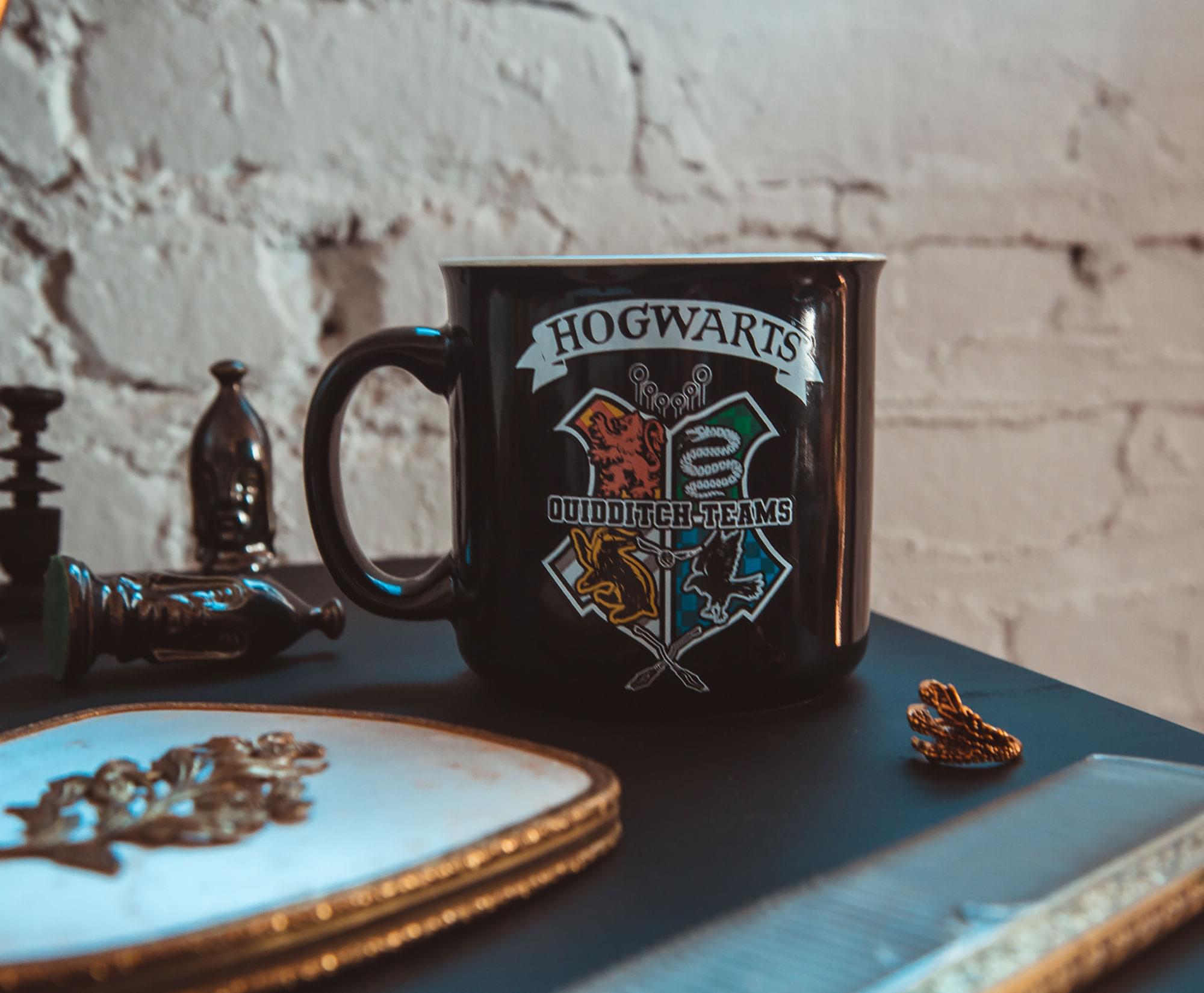 Harry Potter Quidditch Crest 20-Ounce Ceramic Camper Mug
