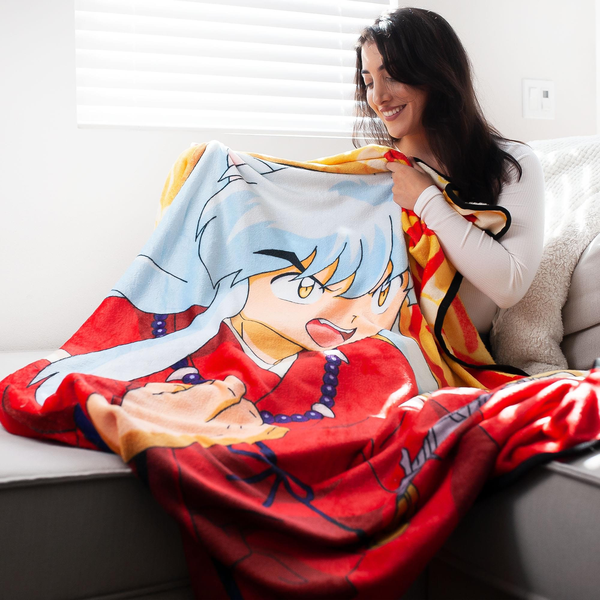 Inuyasha Anime Fleece Throw Blanket - 45 x 60 Inches