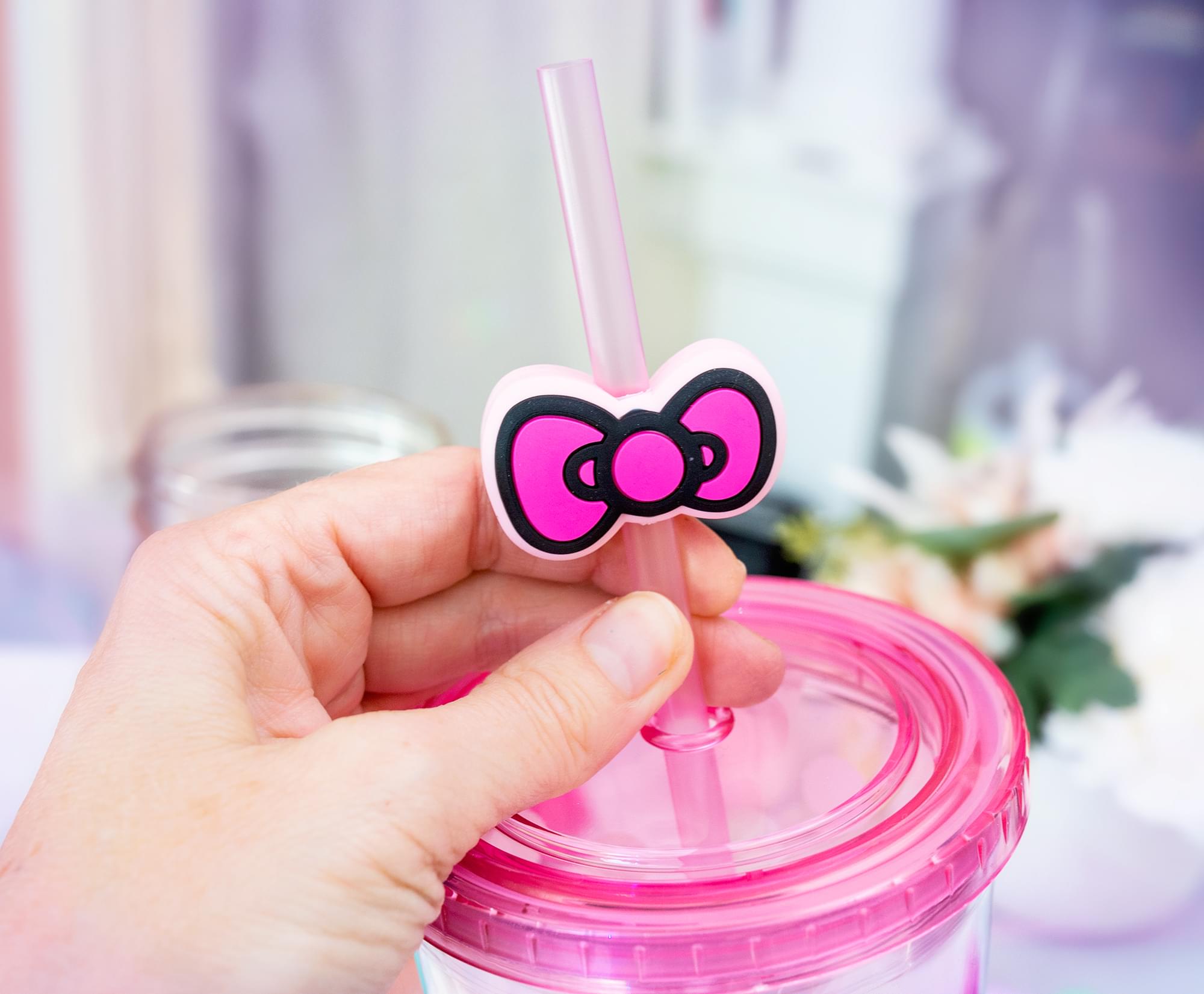 Sanrio Hello Kitty Carnival Cup with Lid and Topper Straw - 24 Ounce Delight