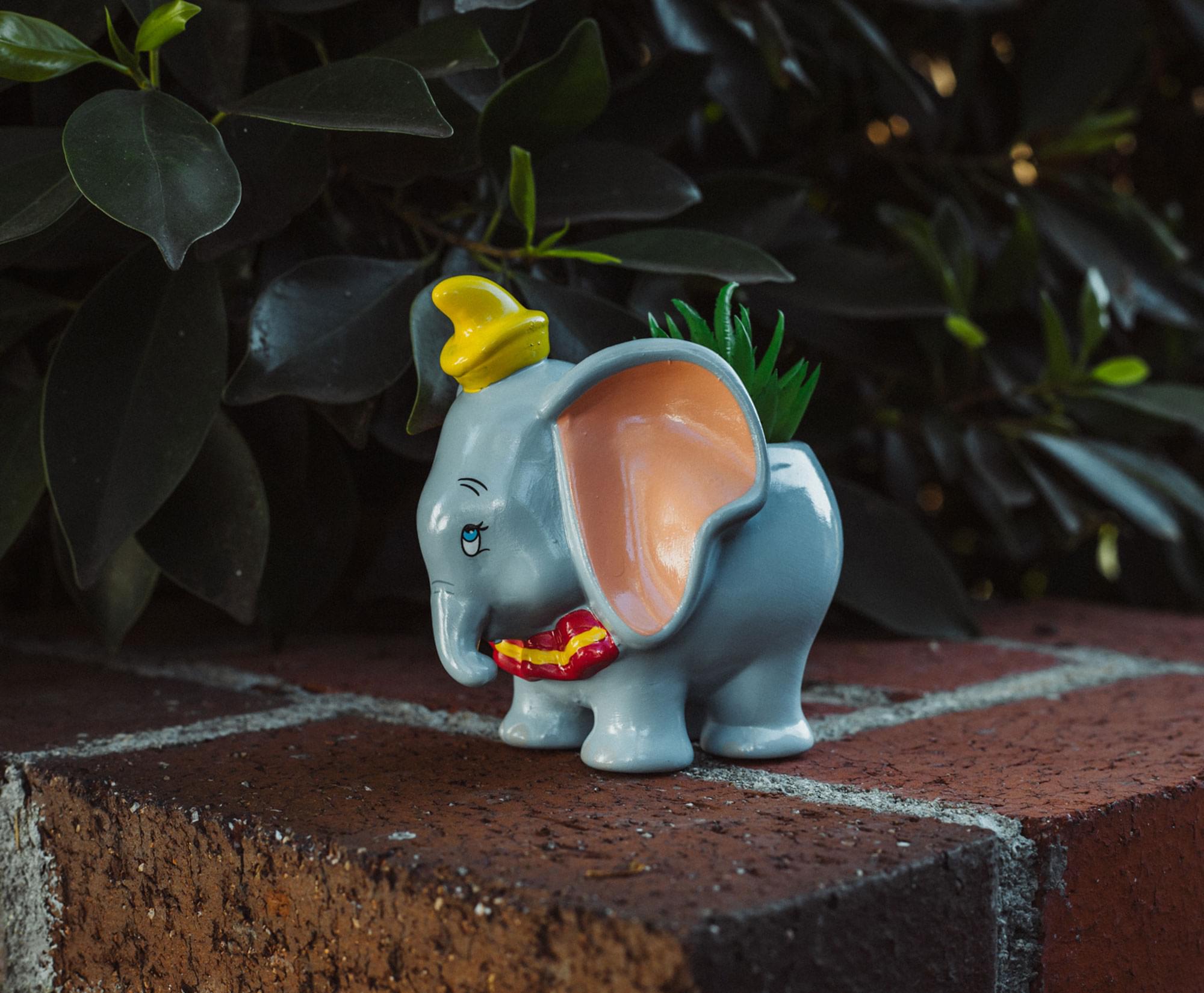Enchanting Disney Dumbo 4-Inch Mini Planter with Artificial Succulent