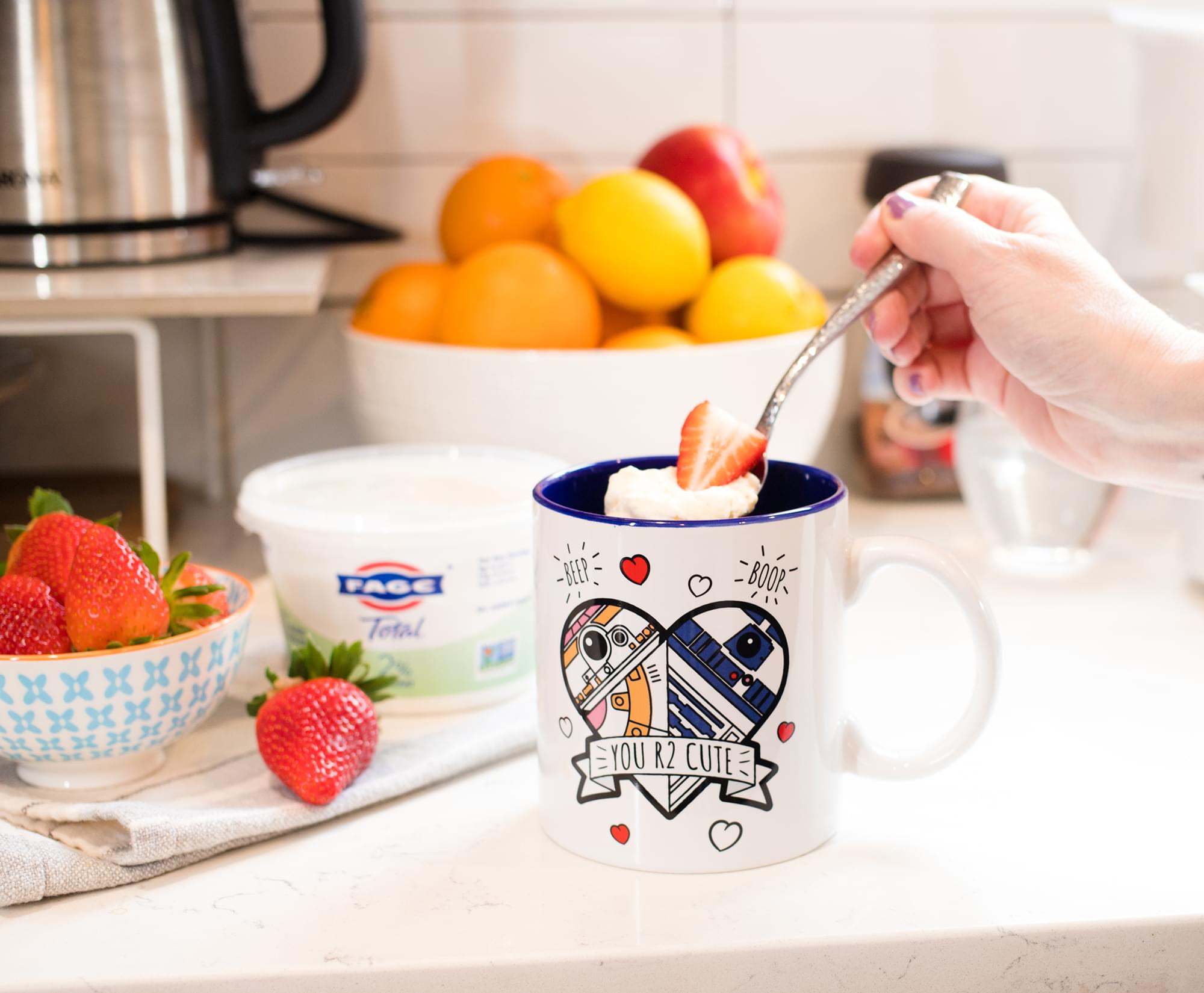 Star Wars R2-D2 & BB-8 'You R2 Cute' Ceramic Coffee Mug - 20 Oz Toynk Exclusive