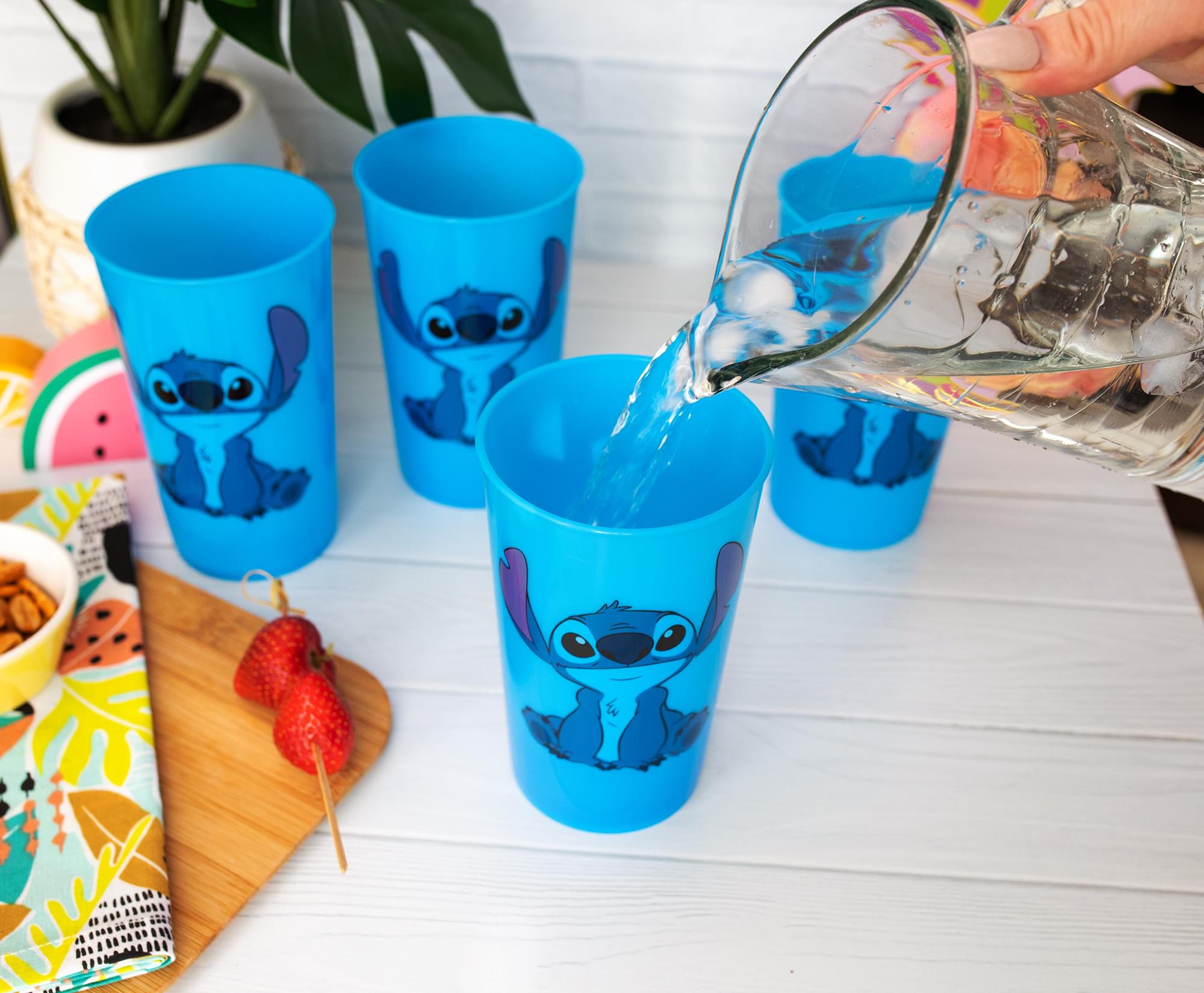 Magic Disney Lilo & Stitch Color-Changing Plastic Cups - Set of 4