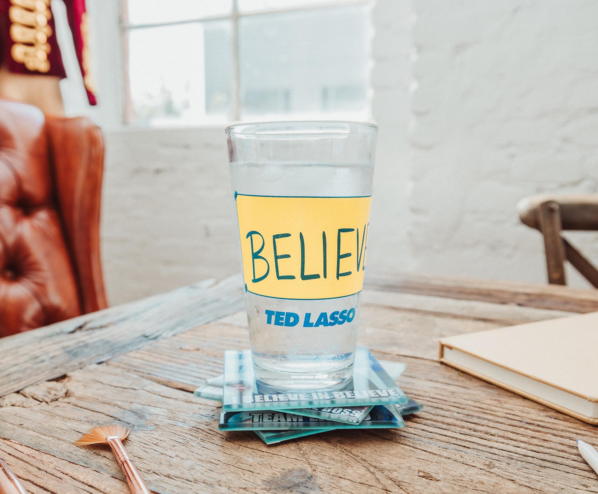 Inspiring Ted Lasso 16-Ounce Pint Glass