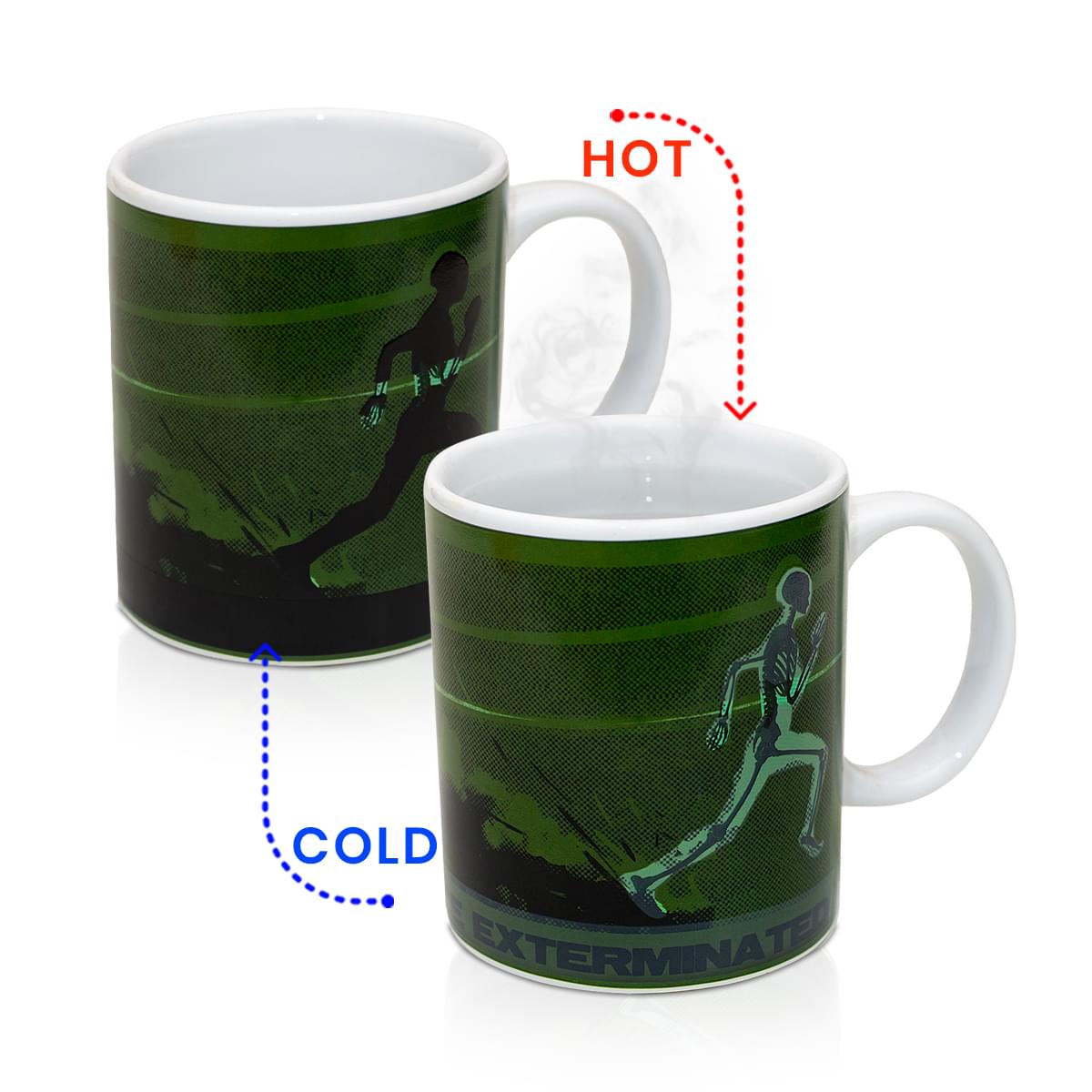 Doctor Who Dalek Skeleton Heat - Sensitive Mug: Travel Through Time in Style