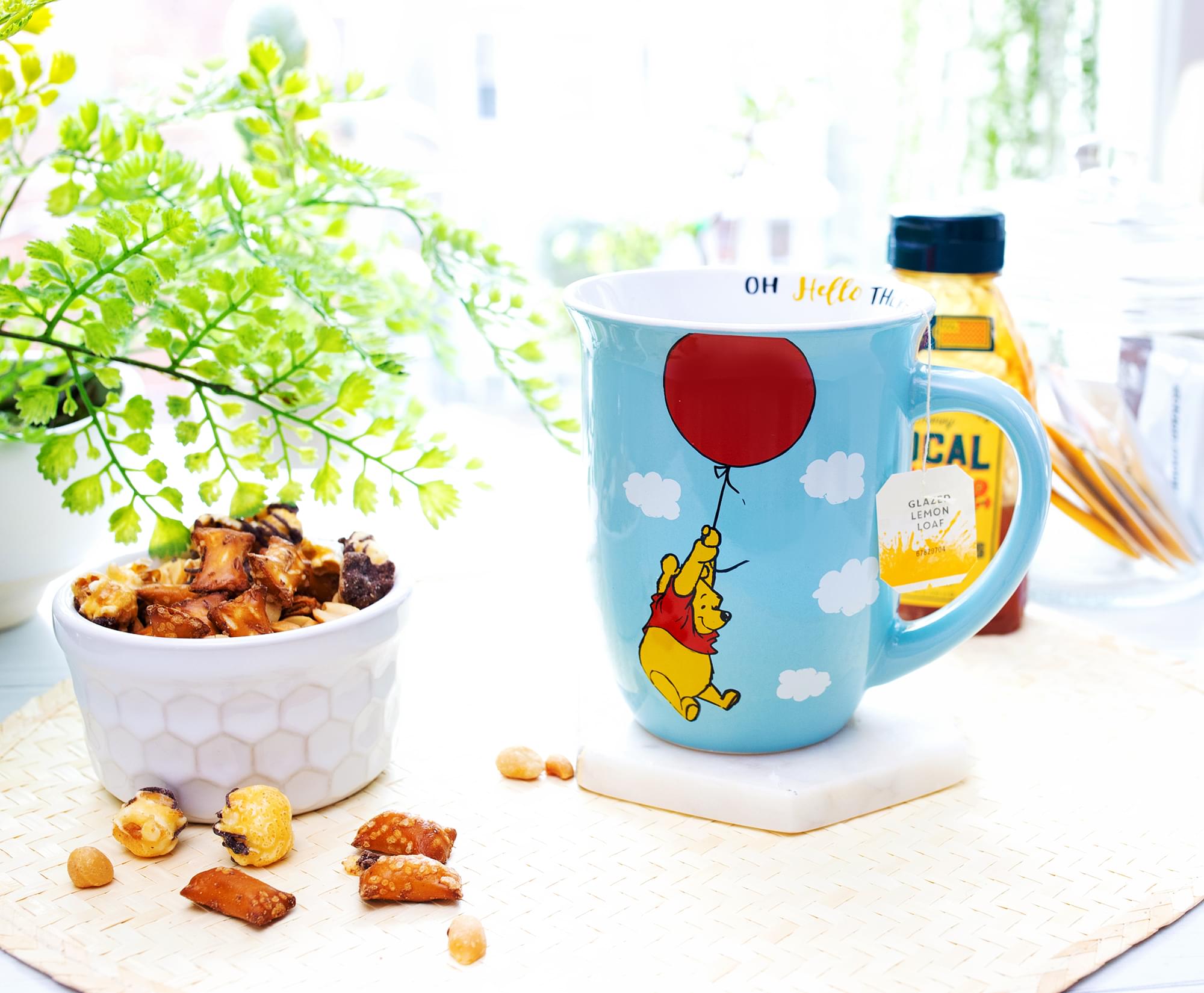 Disney's Enchanting Winnie The Pooh Balloon Float Ceramic Mug - 16 Oz