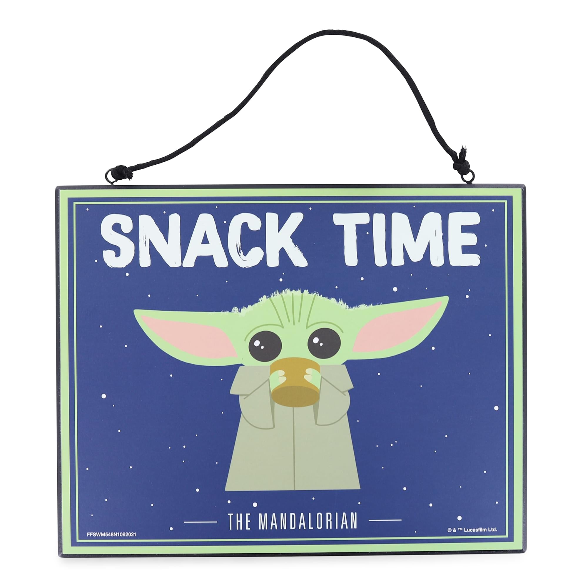 The Mandalorian Grogu Snack Time Reversible Door Sign - A Galactic Welcome!