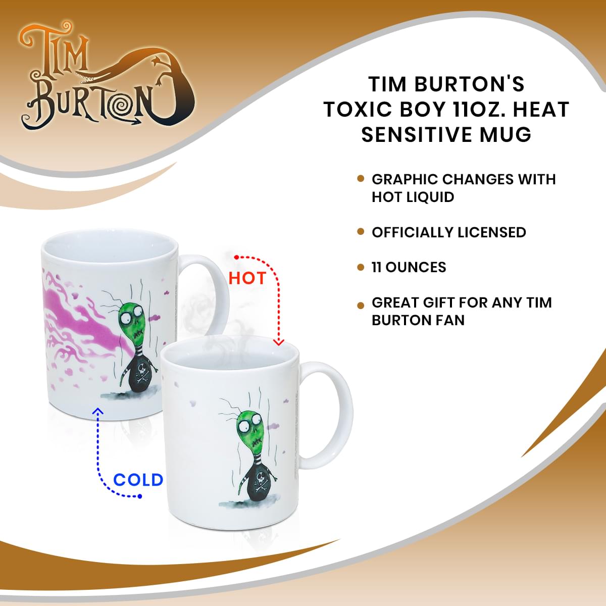 Unleash Your Inner Toxicity with Tim Burton's Heat-Sensitive Mug