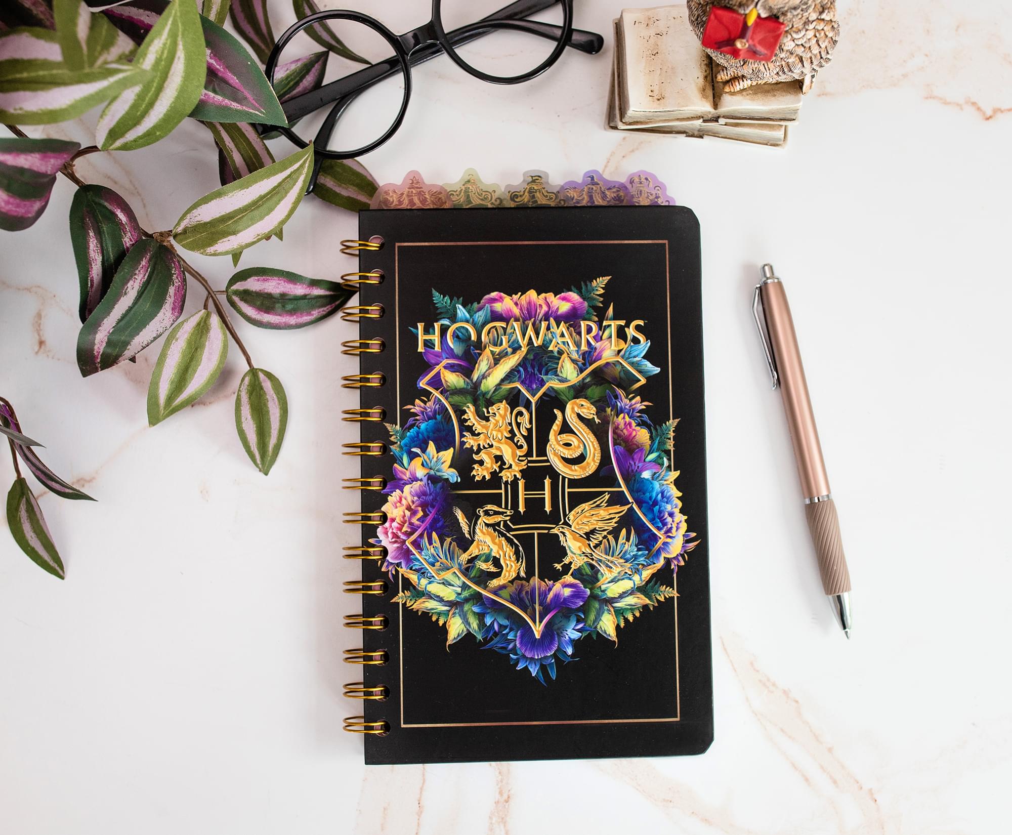 Harry Potter Hogwarts Crests 5-Tab Spiral Notebook - Your Wizarding World Companion