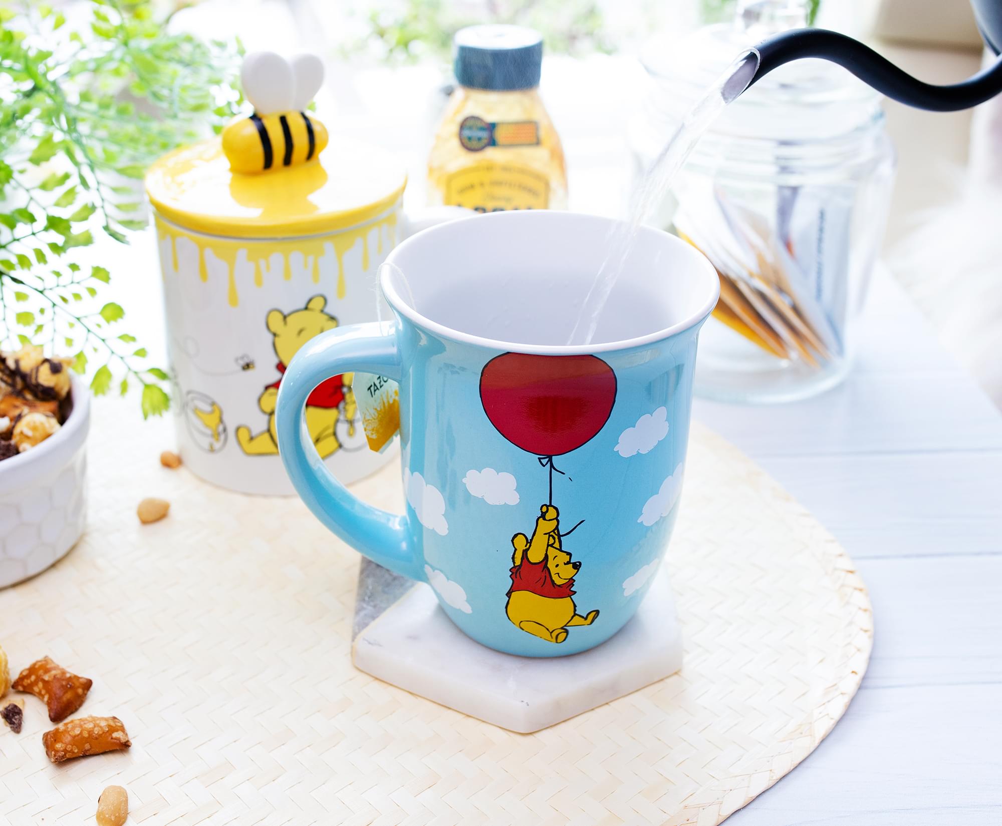 Disney's Enchanting Winnie The Pooh Balloon Float Ceramic Mug - 16 Oz