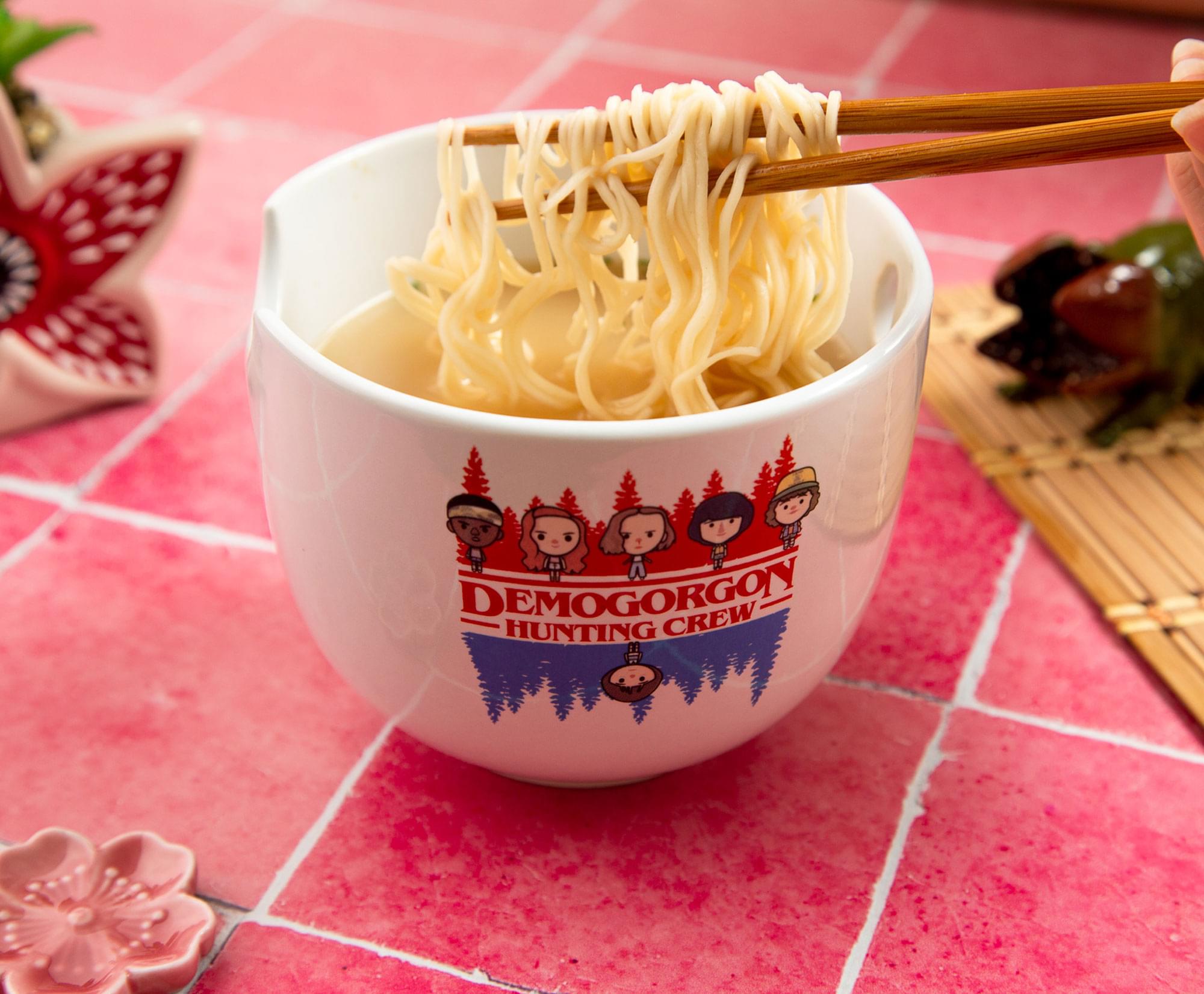 Stranger Things Demogorgon-Inspired 20-Ounce Ramen Bowl & Chopstick Set