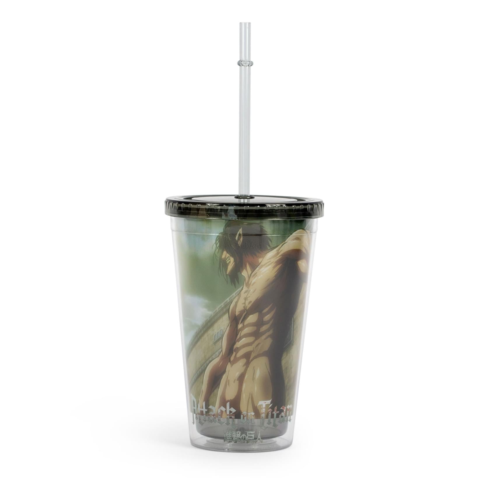 Epic Attack On Titan Eren Yeager Titan Carnival Cup with Straw - 16 Oz!