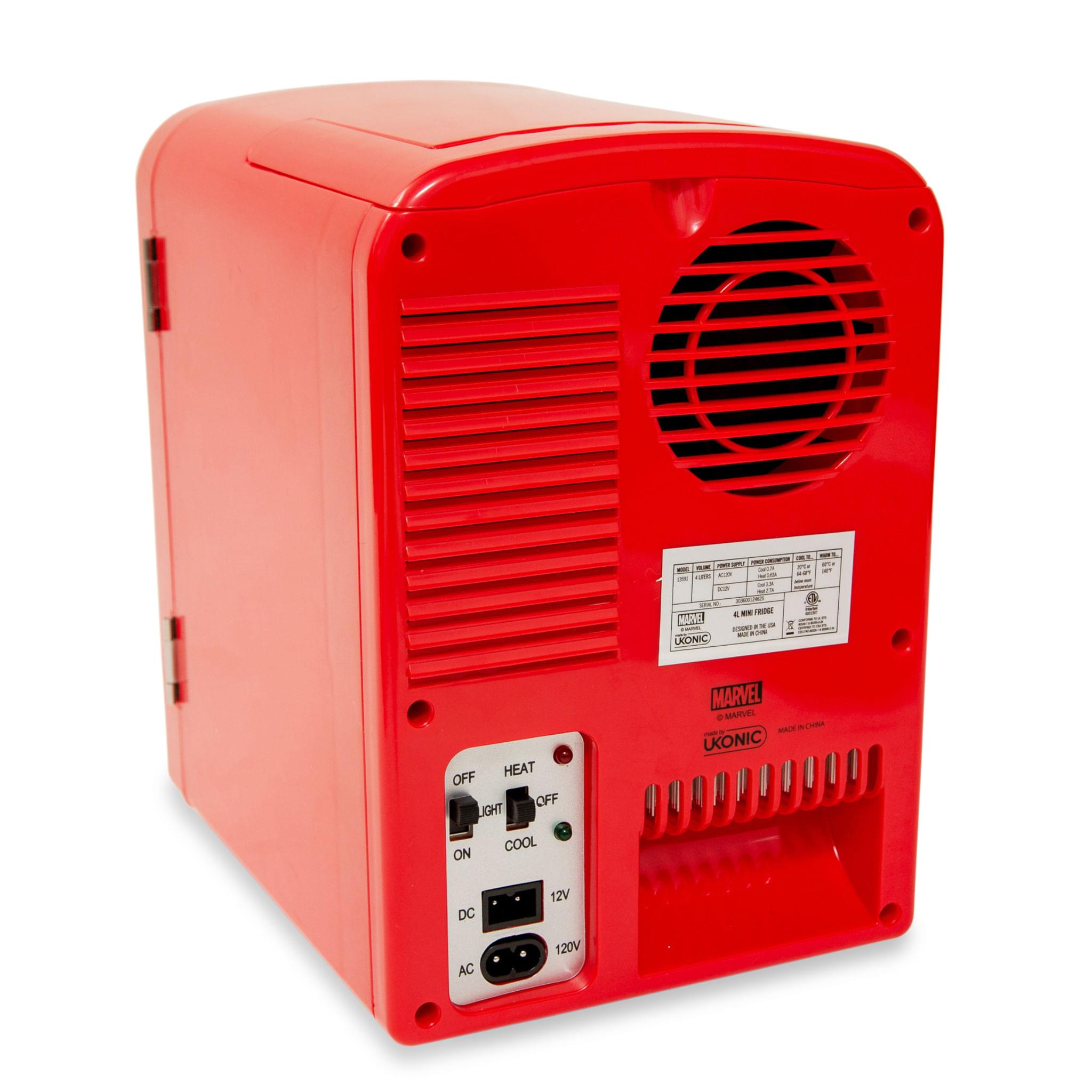 Marvel Spider-Man 4-Liter Mini Fridge: Chill & Warm with the Web-Slinger