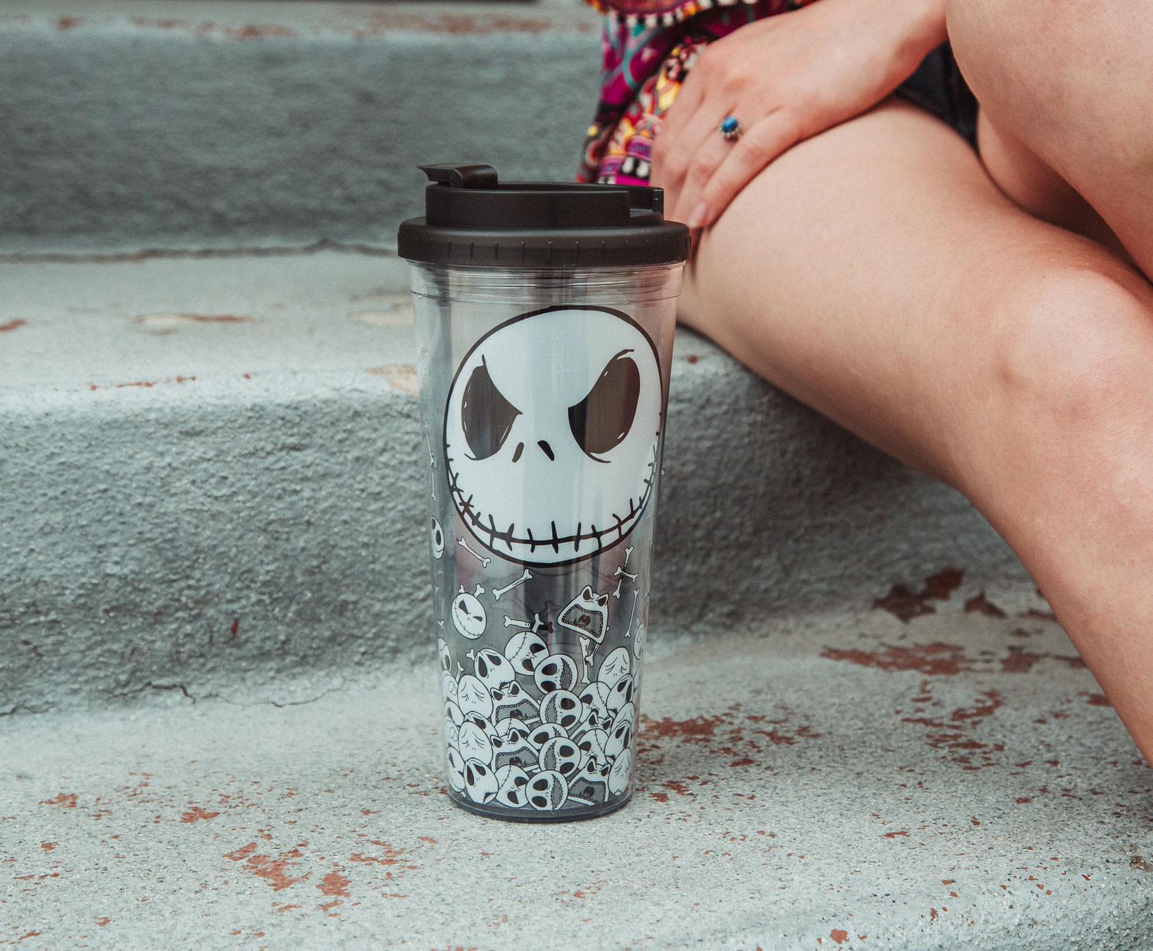 Disney The Nightmare Before Christmas Jack Skellington's Spooky Travel Tumbler