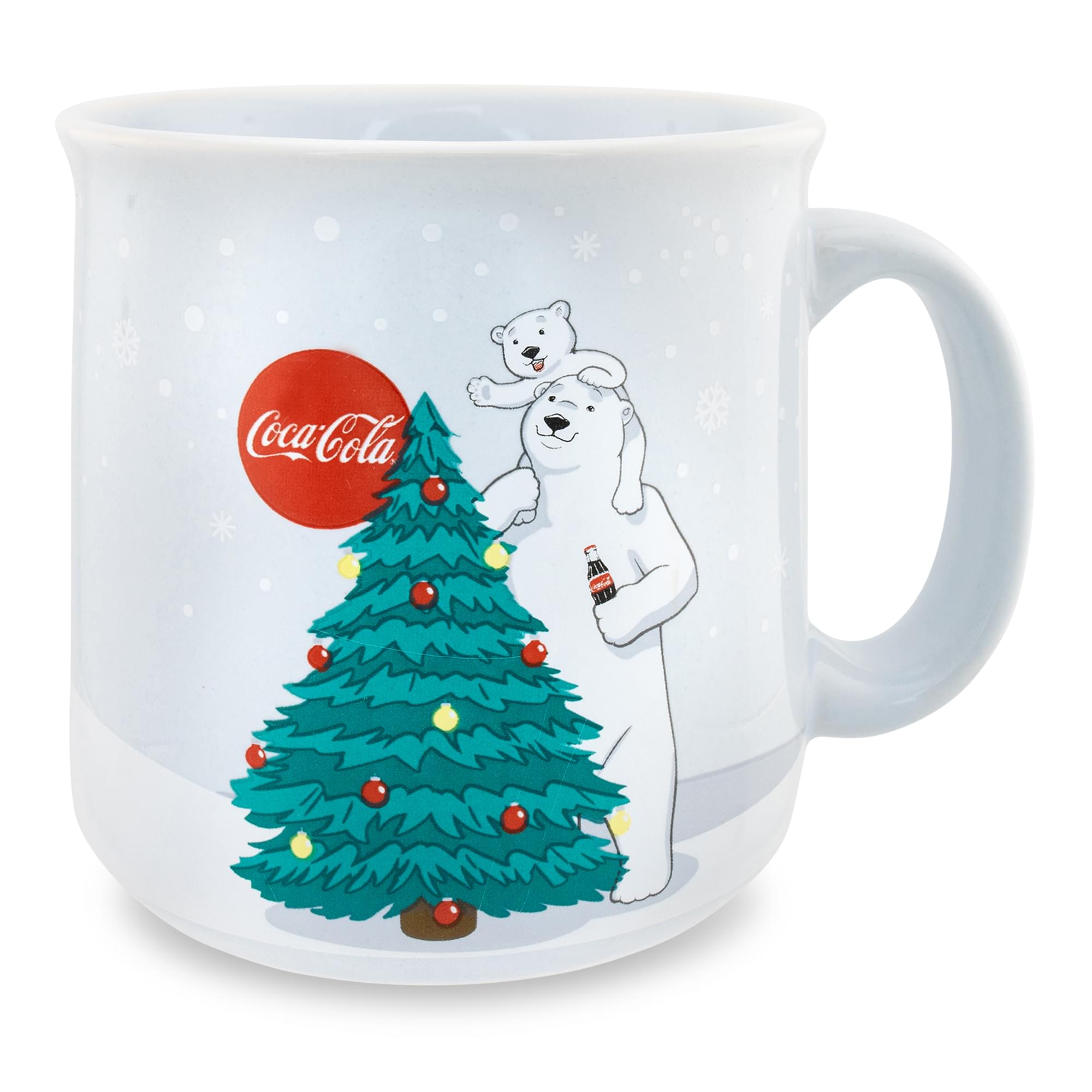 Coca-Cola Holiday Polar Bears Ceramic Mug - 20 Oz