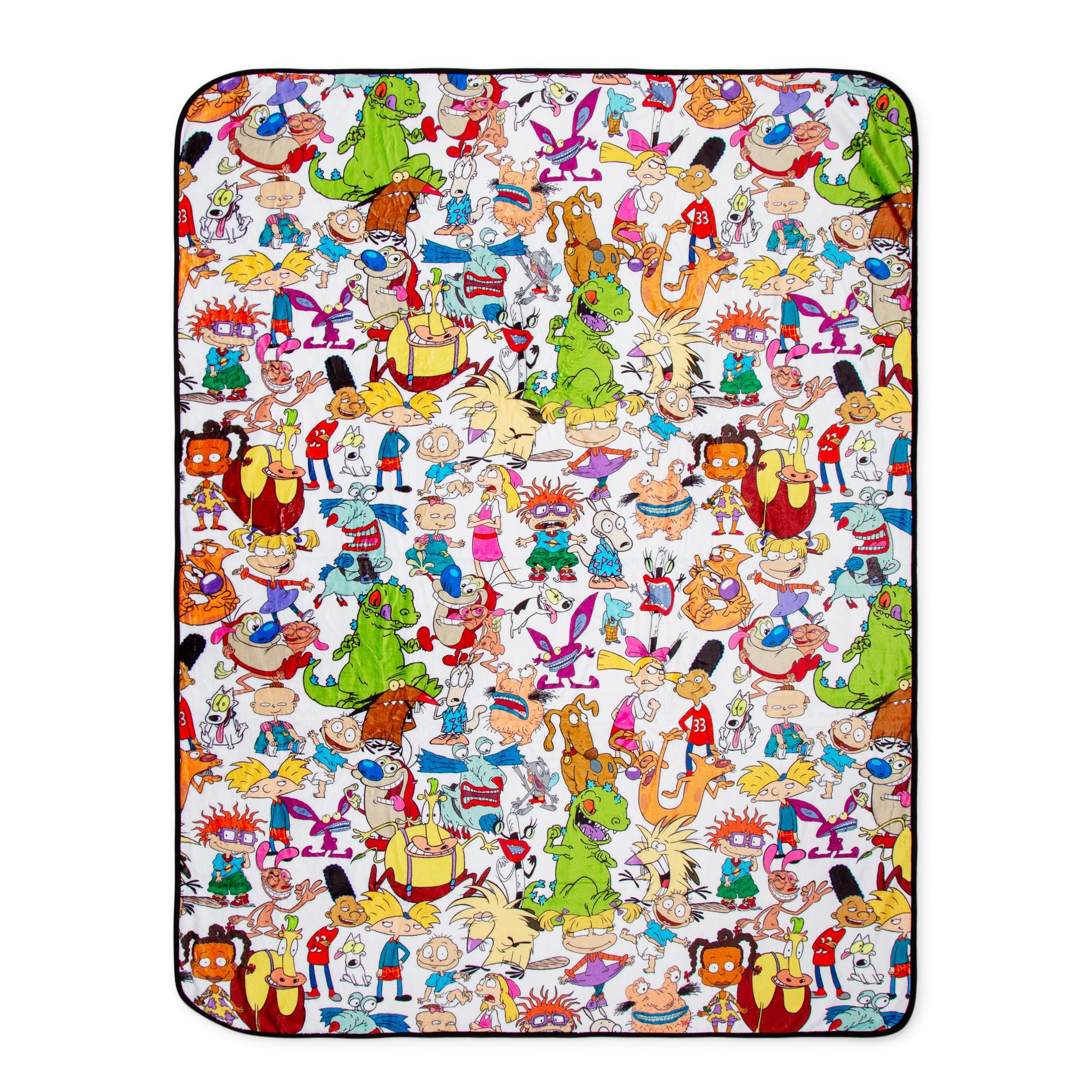 Nickelodeon Classic Cartoons Fleece Throw Blanket - 45x60 Inches